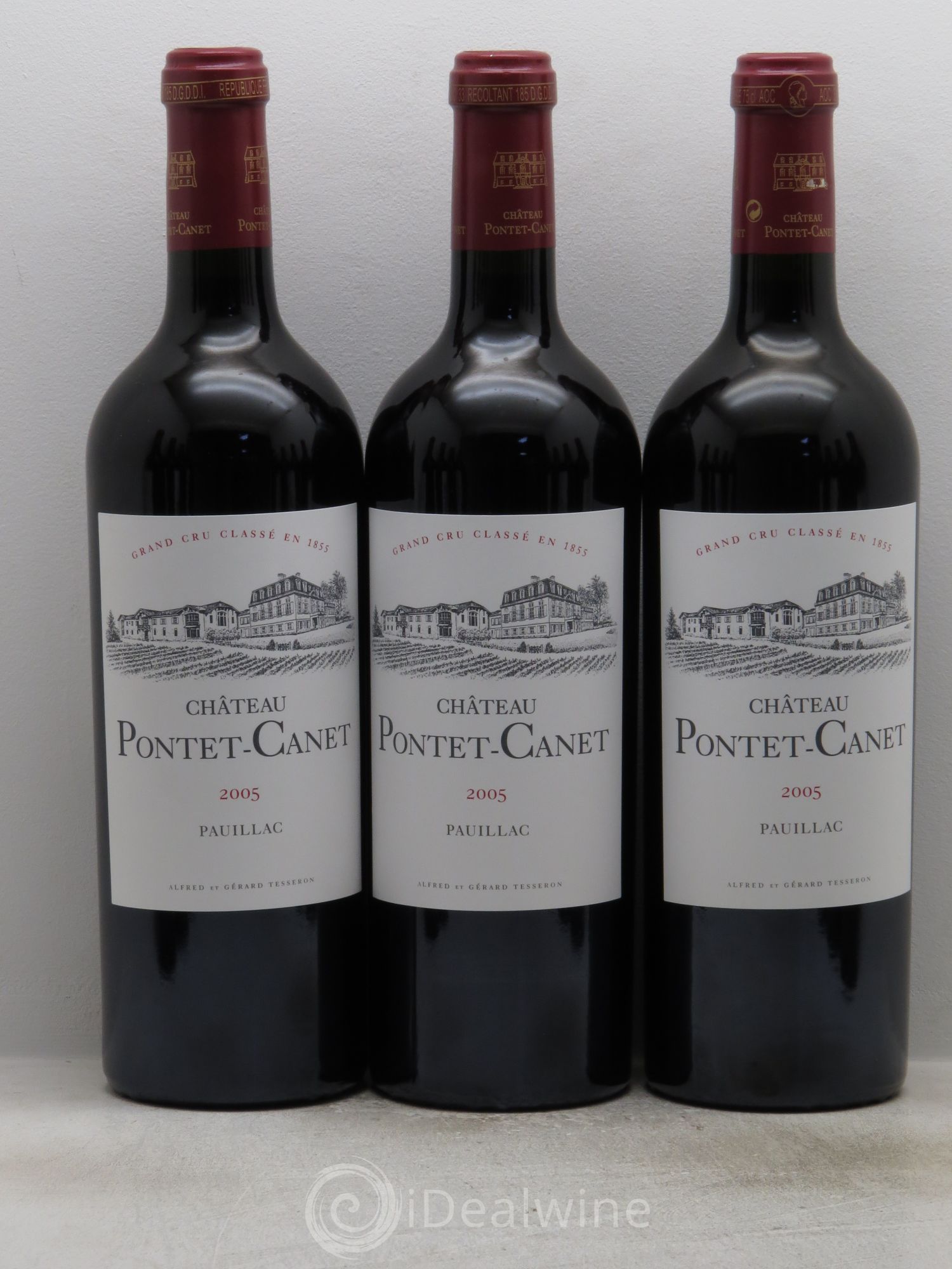 Château Pontet Canet 5ème Grand Cru Classé 2005 - Lot de 12 bouteilles - 1