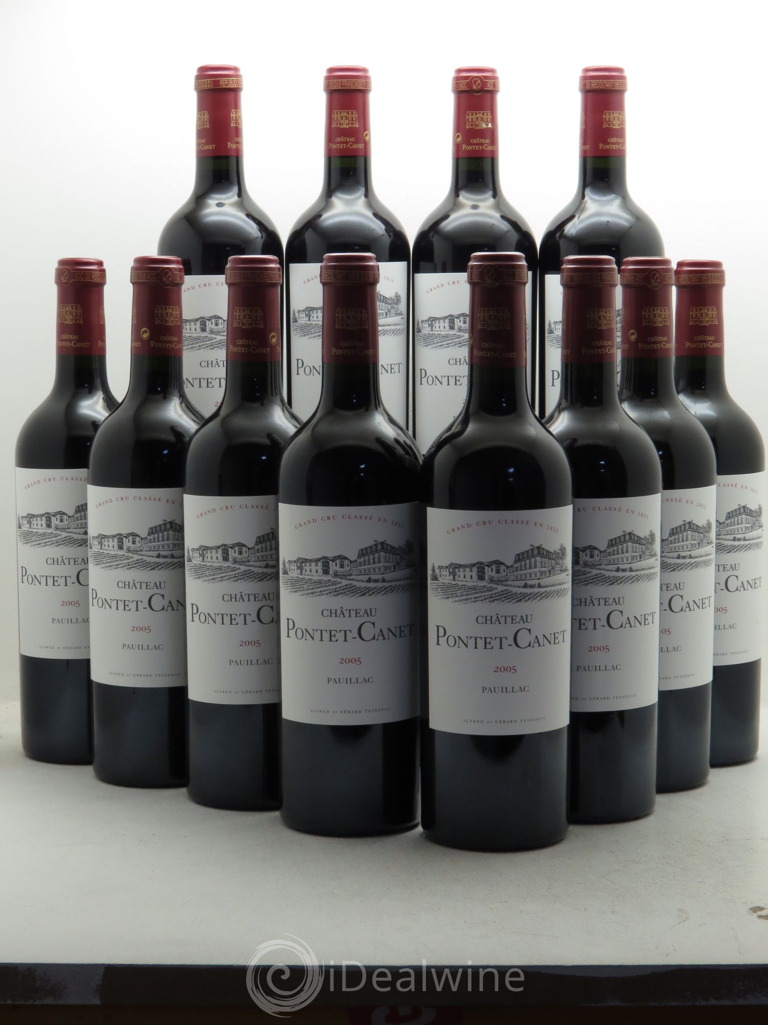 Château Pontet Canet 5ème Grand Cru Classé 2005 - Lot de 12 bouteilles - 0