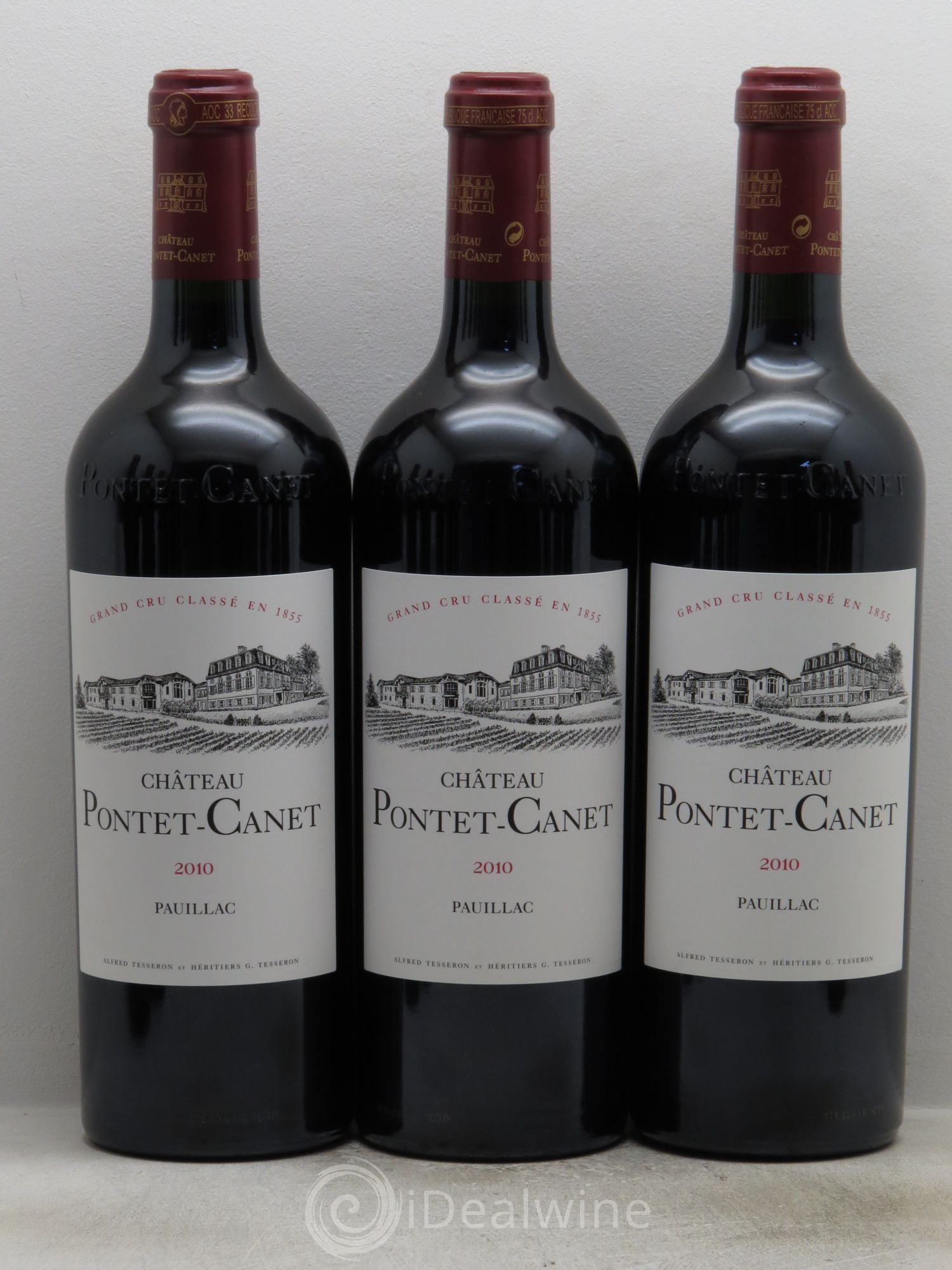 Château Pontet Canet 5ème Grand Cru Classé (RP 100/100) 2010 - Lot de 12 bouteilles - 1