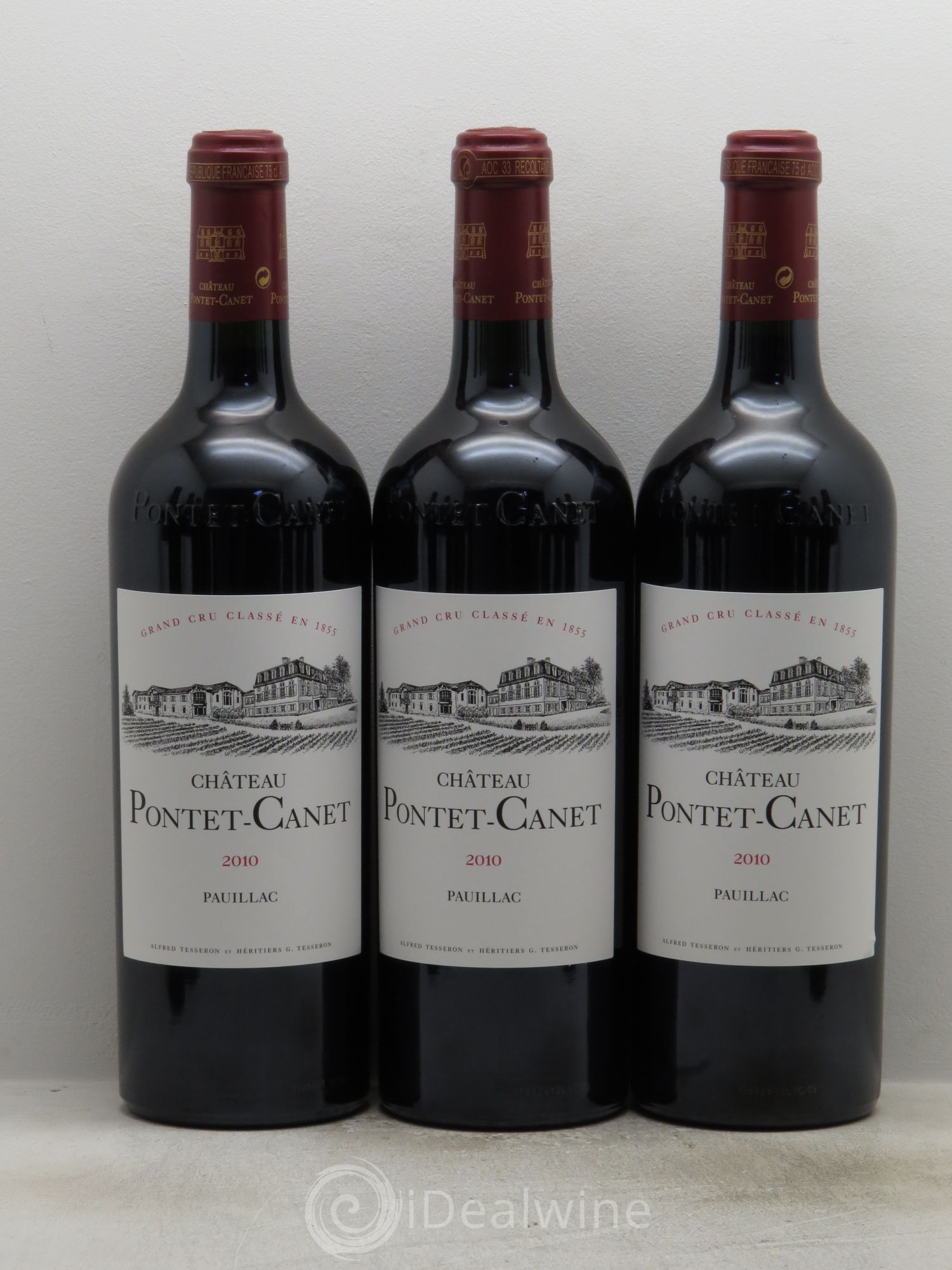 Château Pontet Canet 5ème Grand Cru Classé (RP 100/100) 2010 - Lot de 12 bouteilles - 1