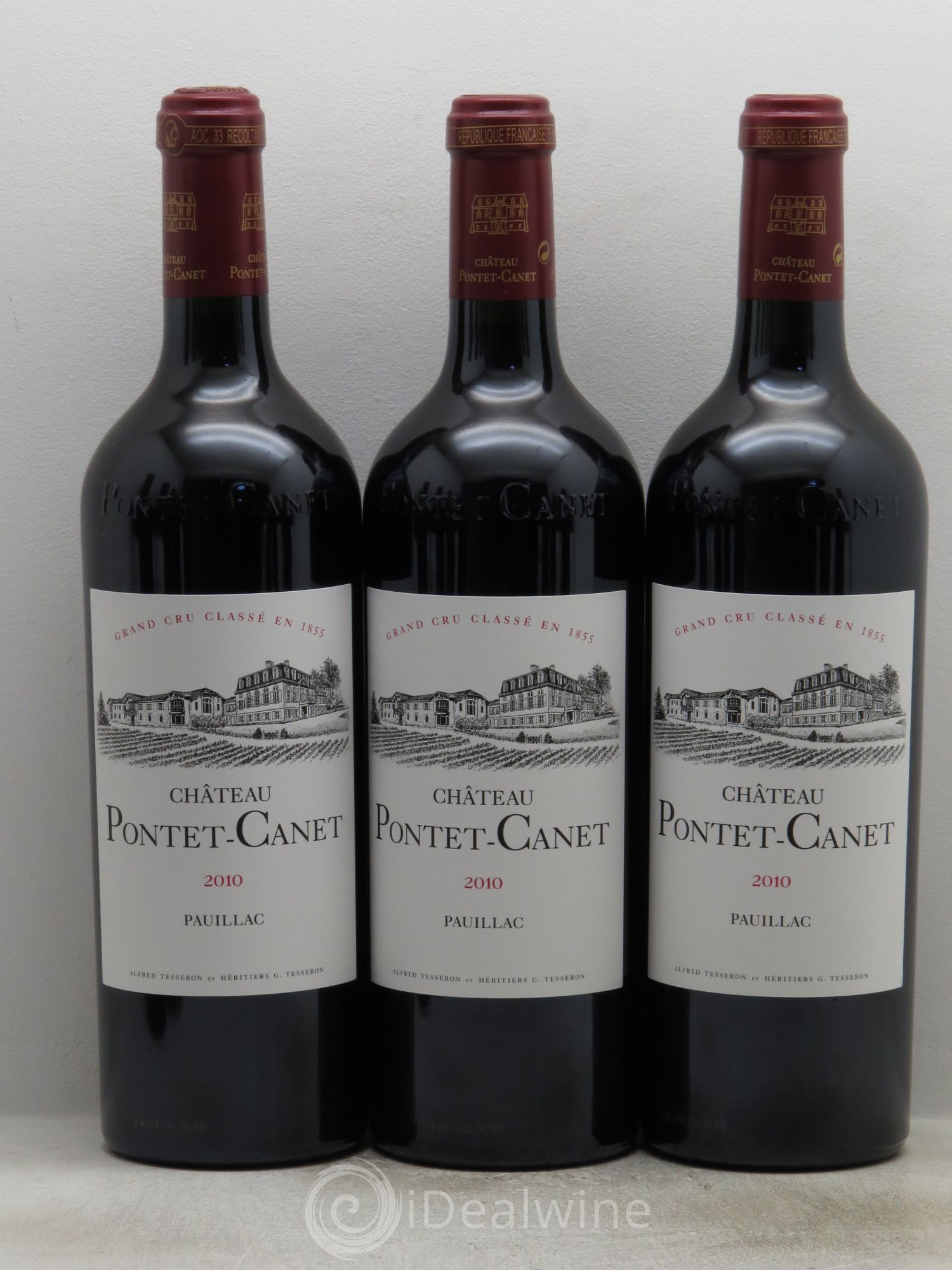 Château Pontet Canet 5ème Grand Cru Classé (RP 100/100) 2010 - Lot de 12 bouteilles - 1
