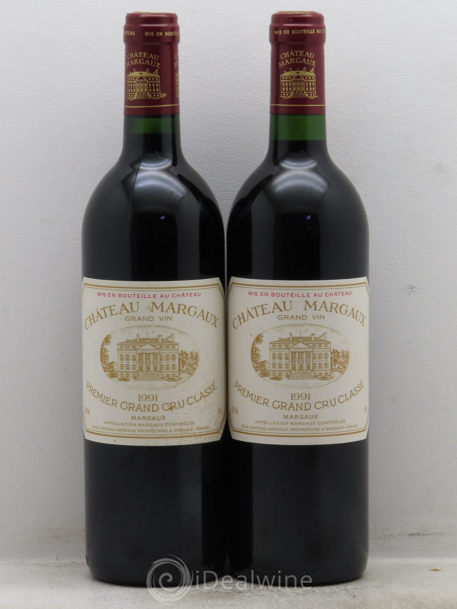 Château Margaux 1er Grand Cru Classé 1991 - Lot de 2 bouteilles - 0