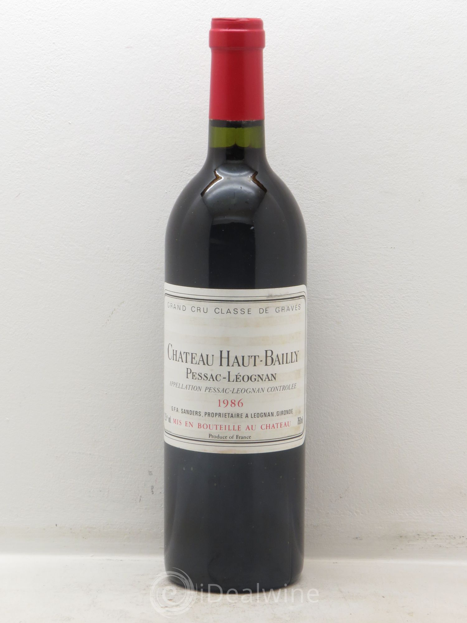 Château Haut-Bailly Cru Classé de Graves 1986 - Lot de 1 bouteille - 0