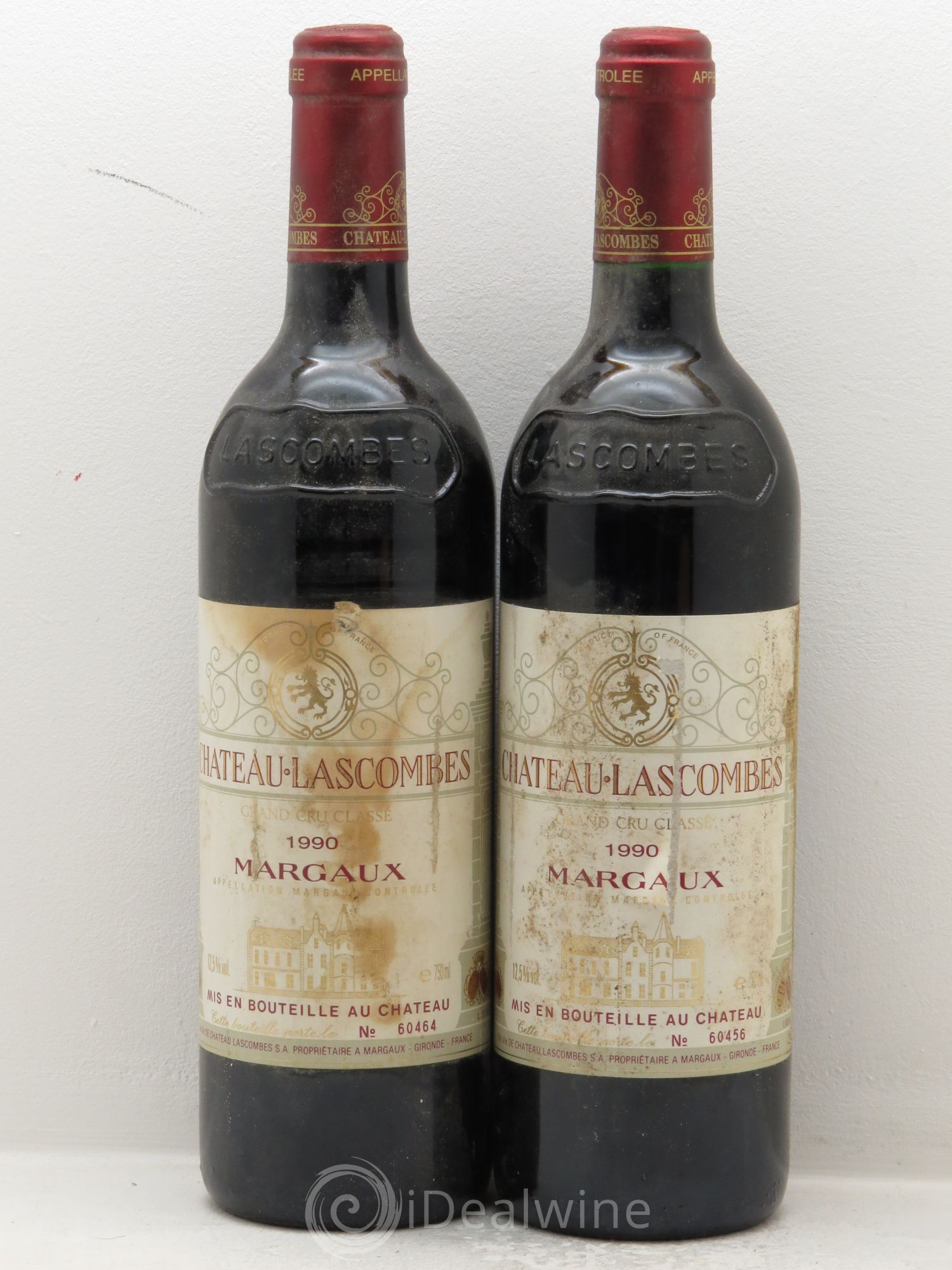 Château Lascombes 2ème Grand Cru Classé 1990 - Lot de 2 bouteilles - 0