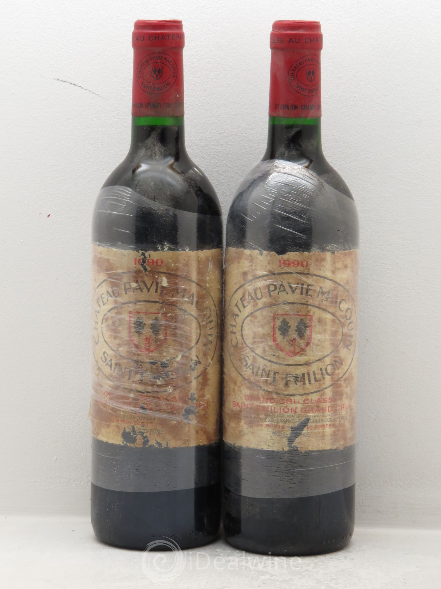 Château Pavie Macquin 1er Grand Cru Classé B 1990 - Lot de 2 bouteilles - 0