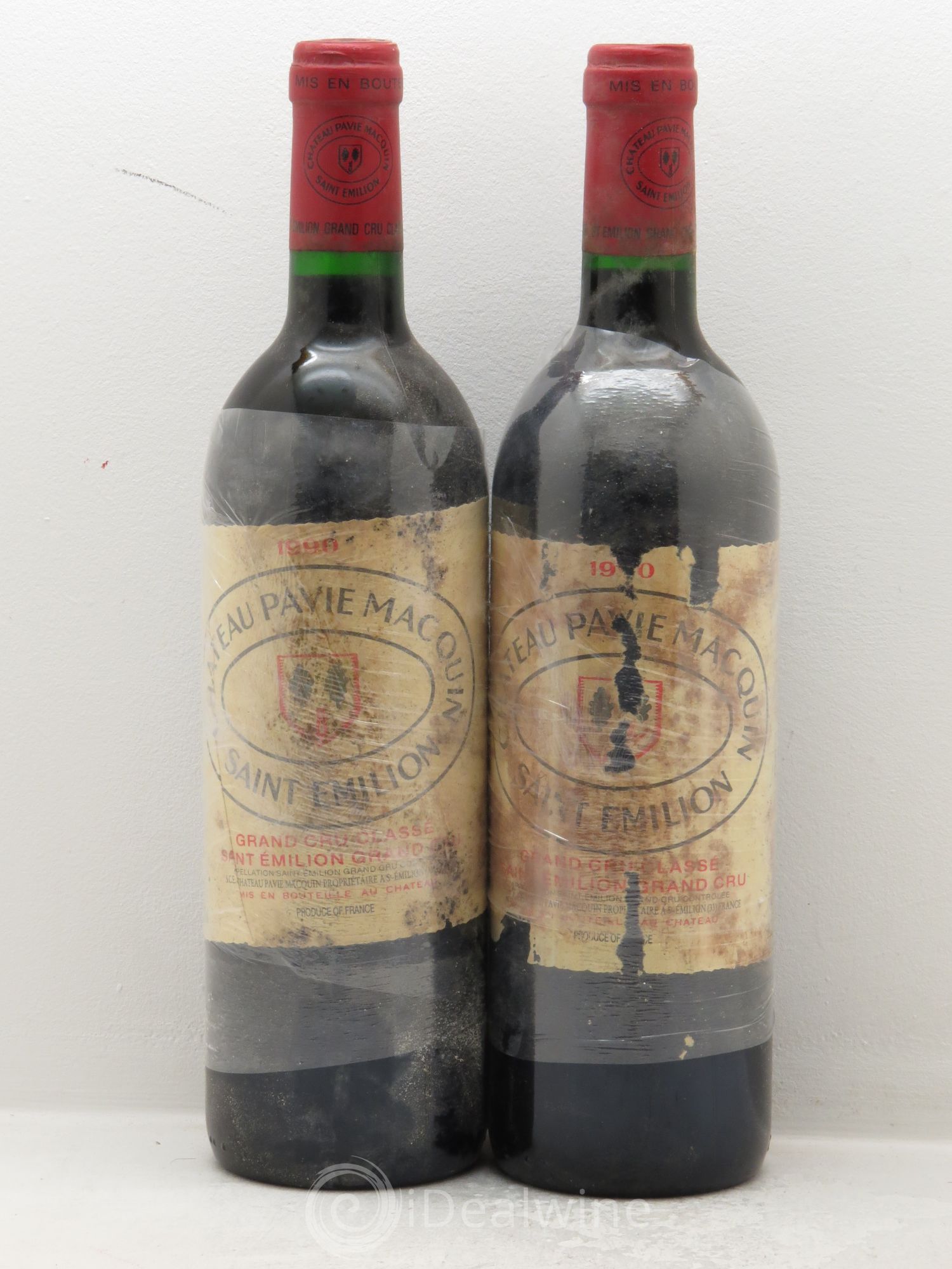 Château Pavie Macquin 1er Grand Cru Classé B 1990 - Lot de 2 bouteilles - 0