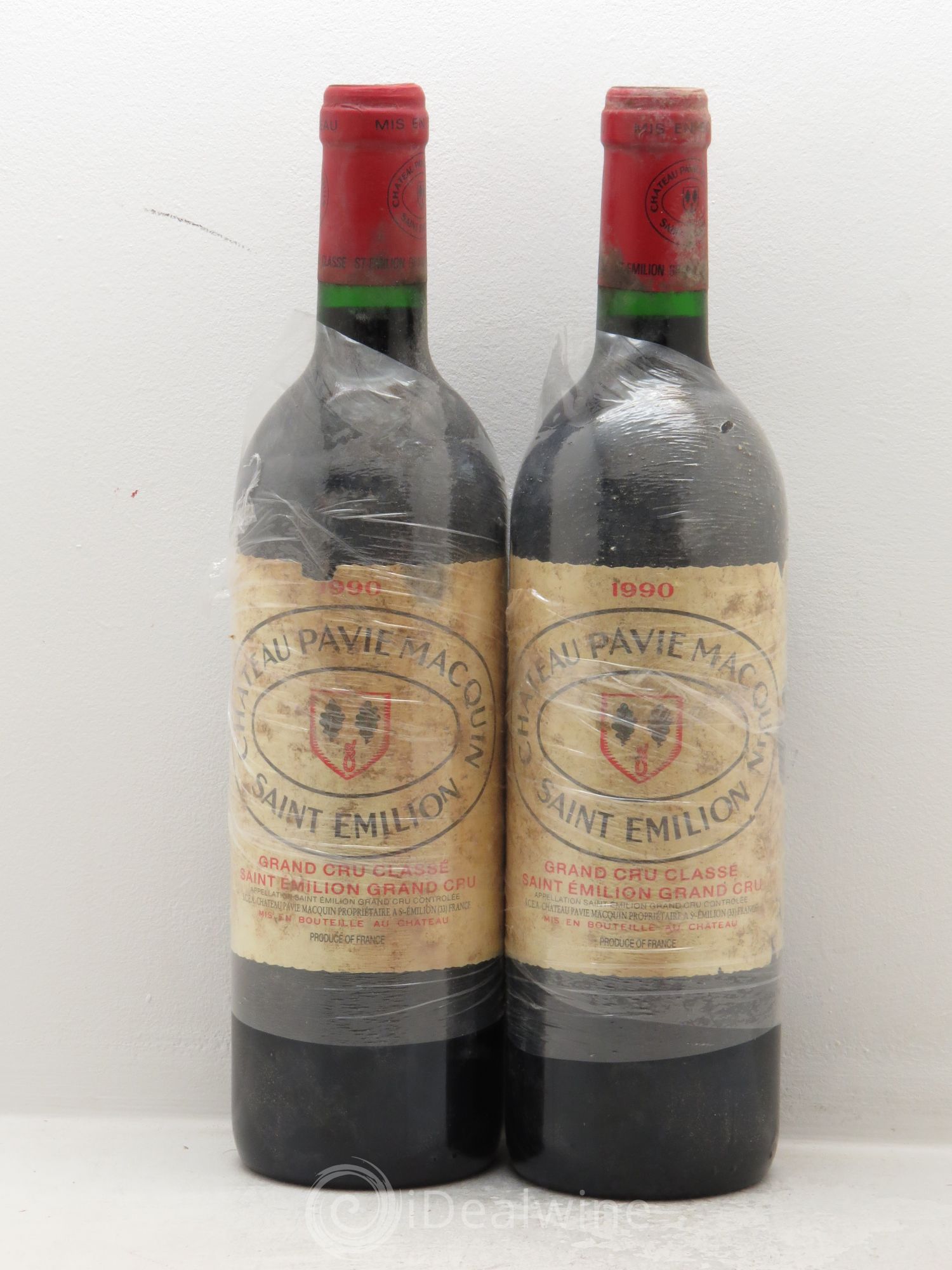 Château Pavie Macquin 1er Grand Cru Classé B 1990 - Lot de 2 bouteilles - 0