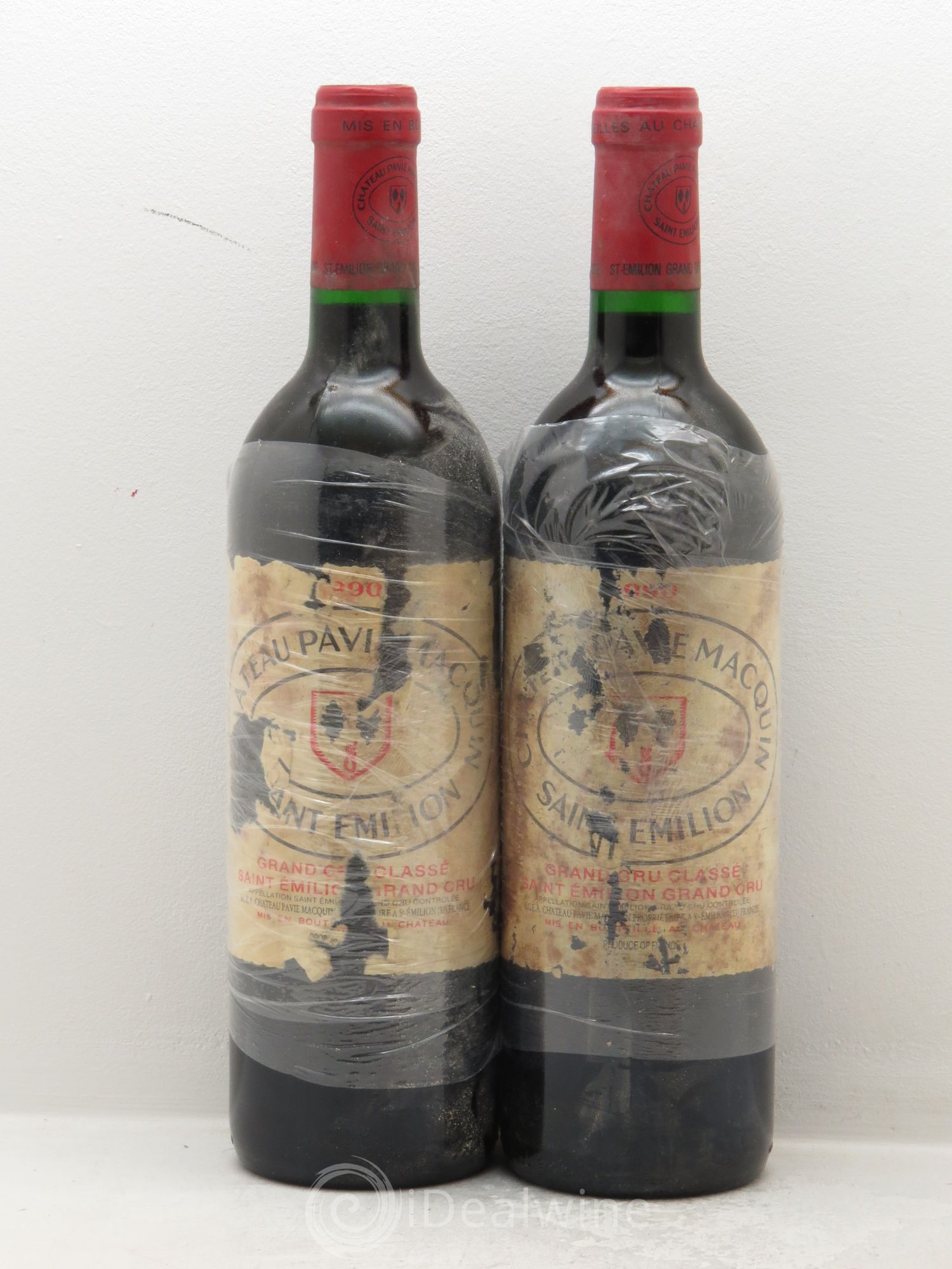 Château Pavie Macquin 1er Grand Cru Classé B 1990 - Lot de 2 bouteilles - 0