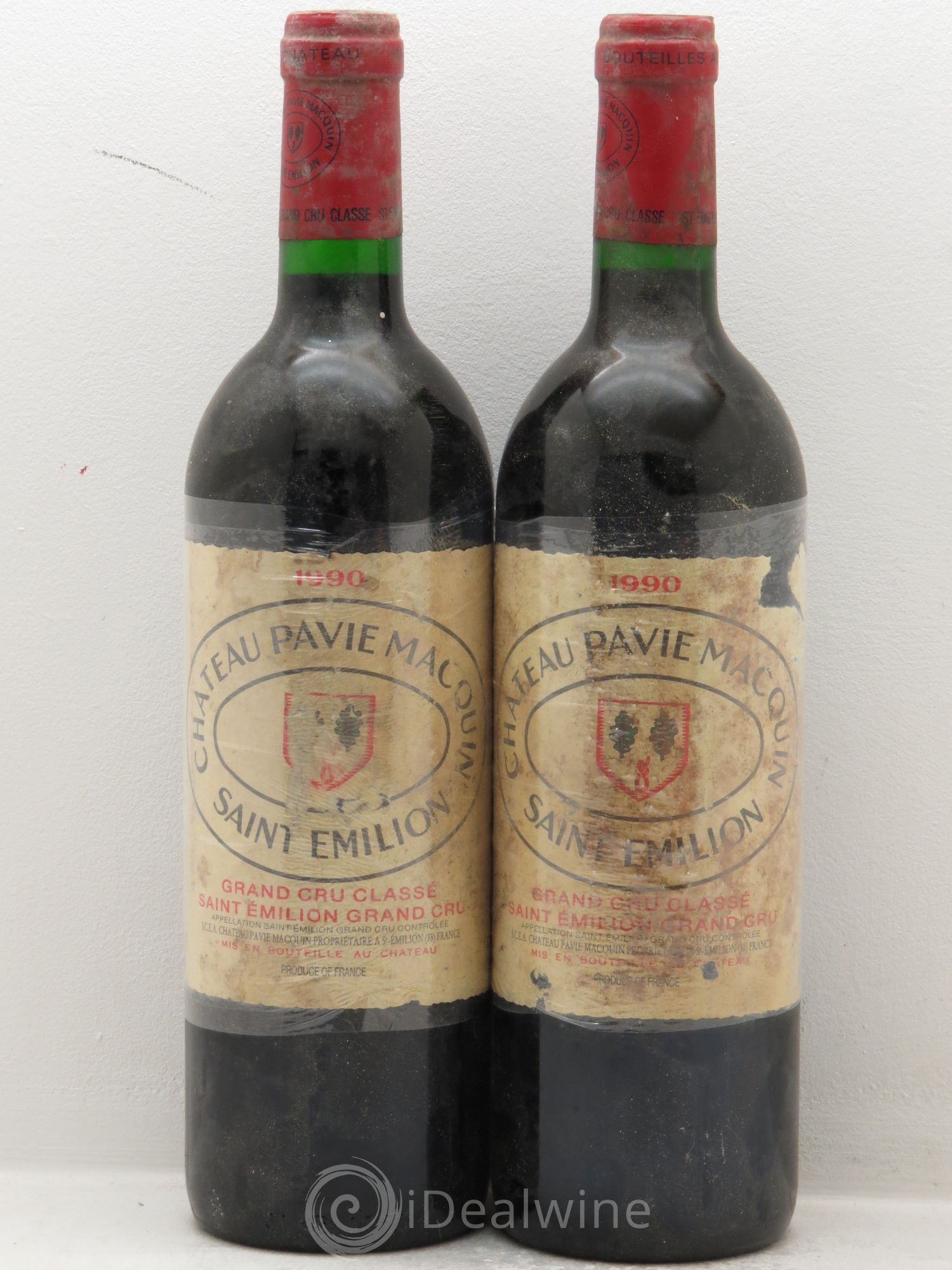 Château Pavie Macquin 1er Grand Cru Classé B 1990 - Lot de 2 bouteilles - 0