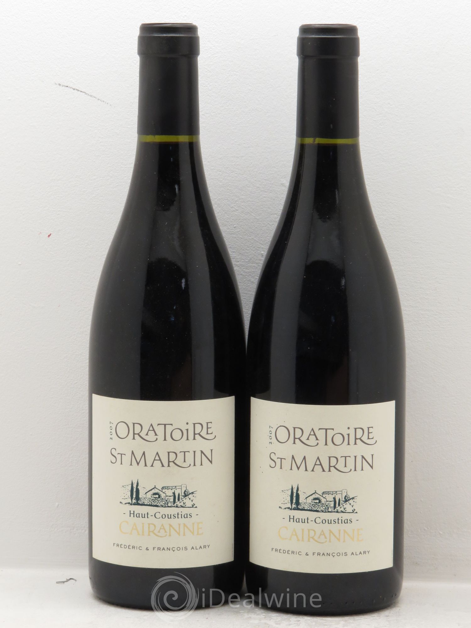 Cairanne Haut-Coustias Oratoire Saint-Martin - Frédéric et François Alary (sans prix de réserve) 2007 - Lot de 2 bouteilles - 0