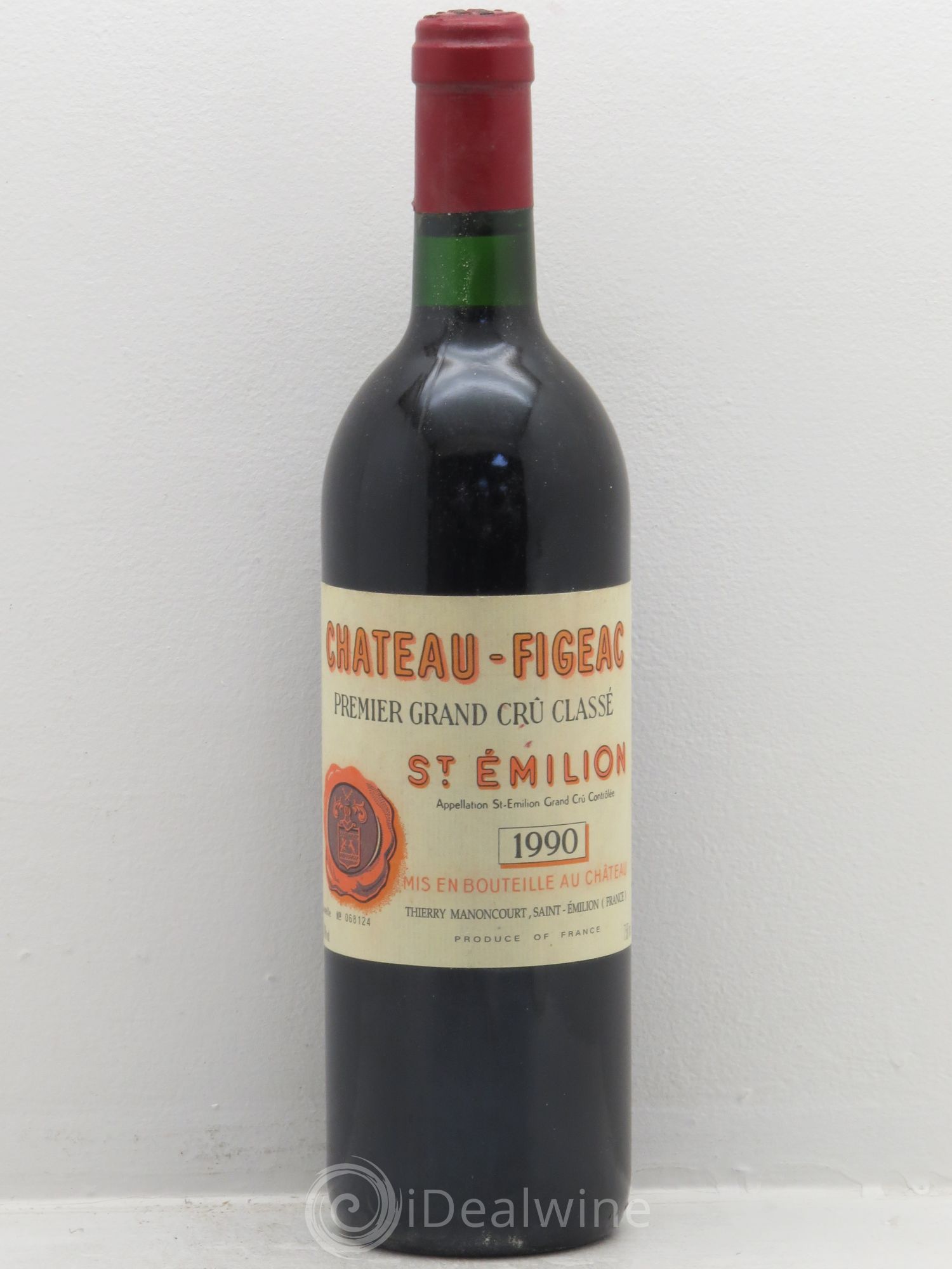 Château Figeac 1er Grand Cru Classé A 1990 - Lot de 1 bouteille - 0