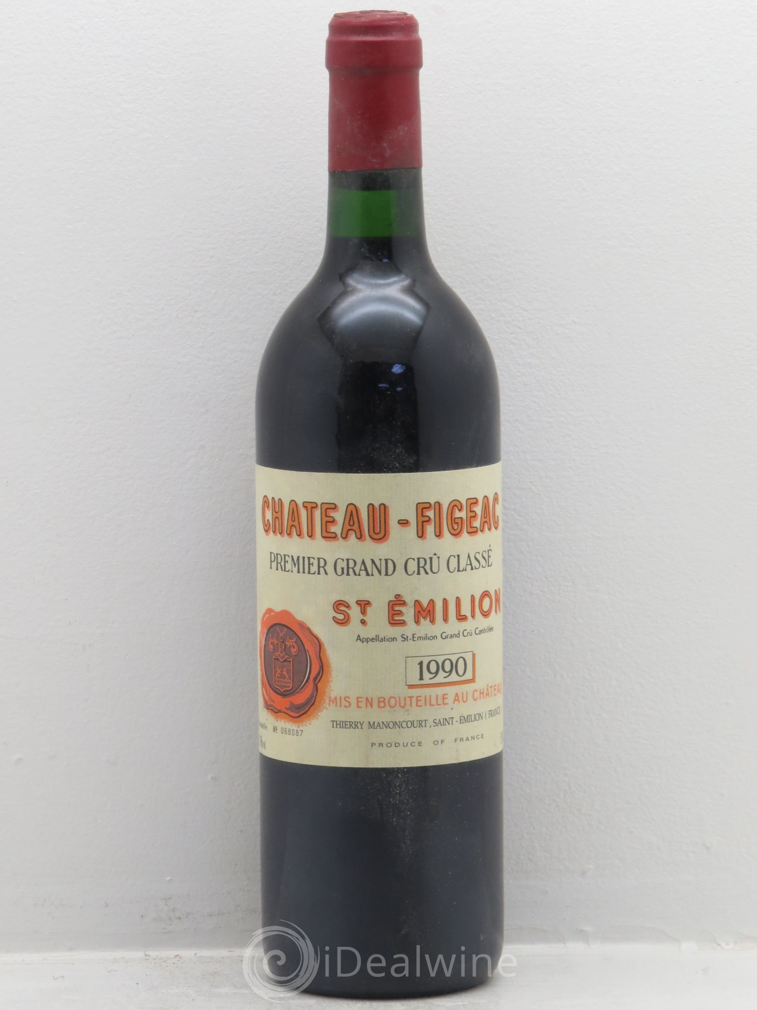 Château Figeac 1er Grand Cru Classé A 1990 - Lot de 1 bouteille - 0