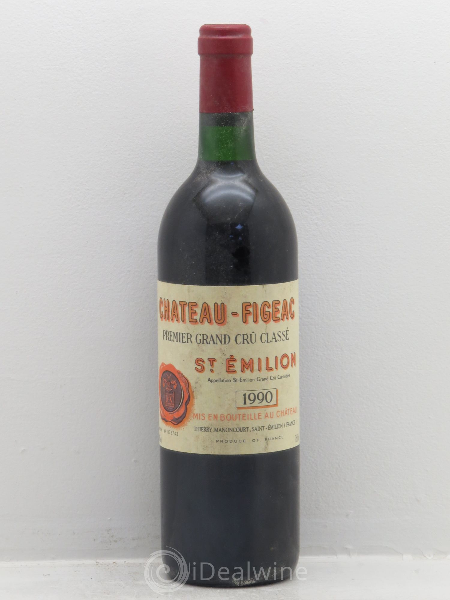 Château Figeac 1er Grand Cru Classé A 1990 - Lot de 1 bouteille - 0