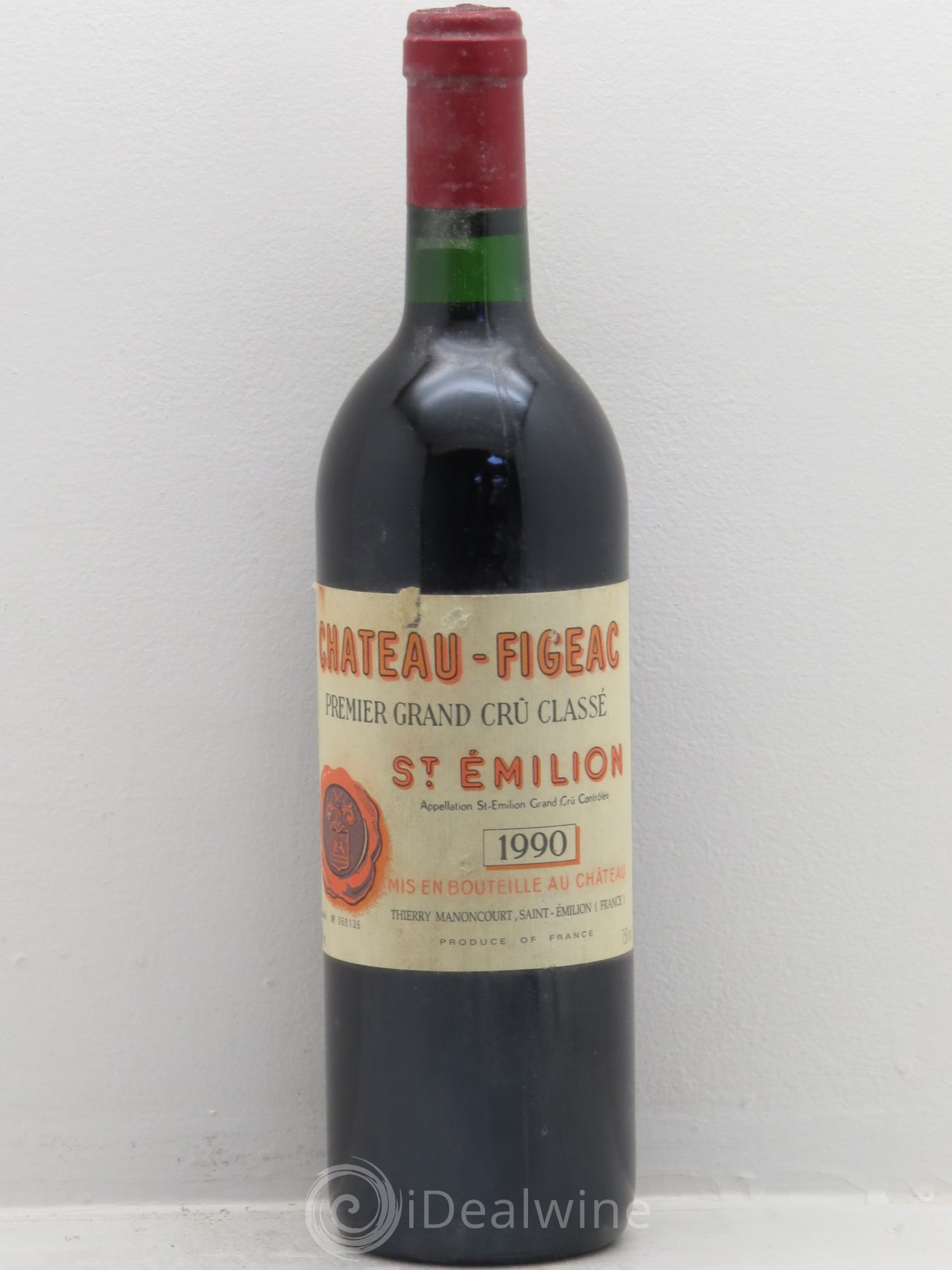 Château Figeac 1er Grand Cru Classé A 1990 - Lot de 1 bouteille - 0