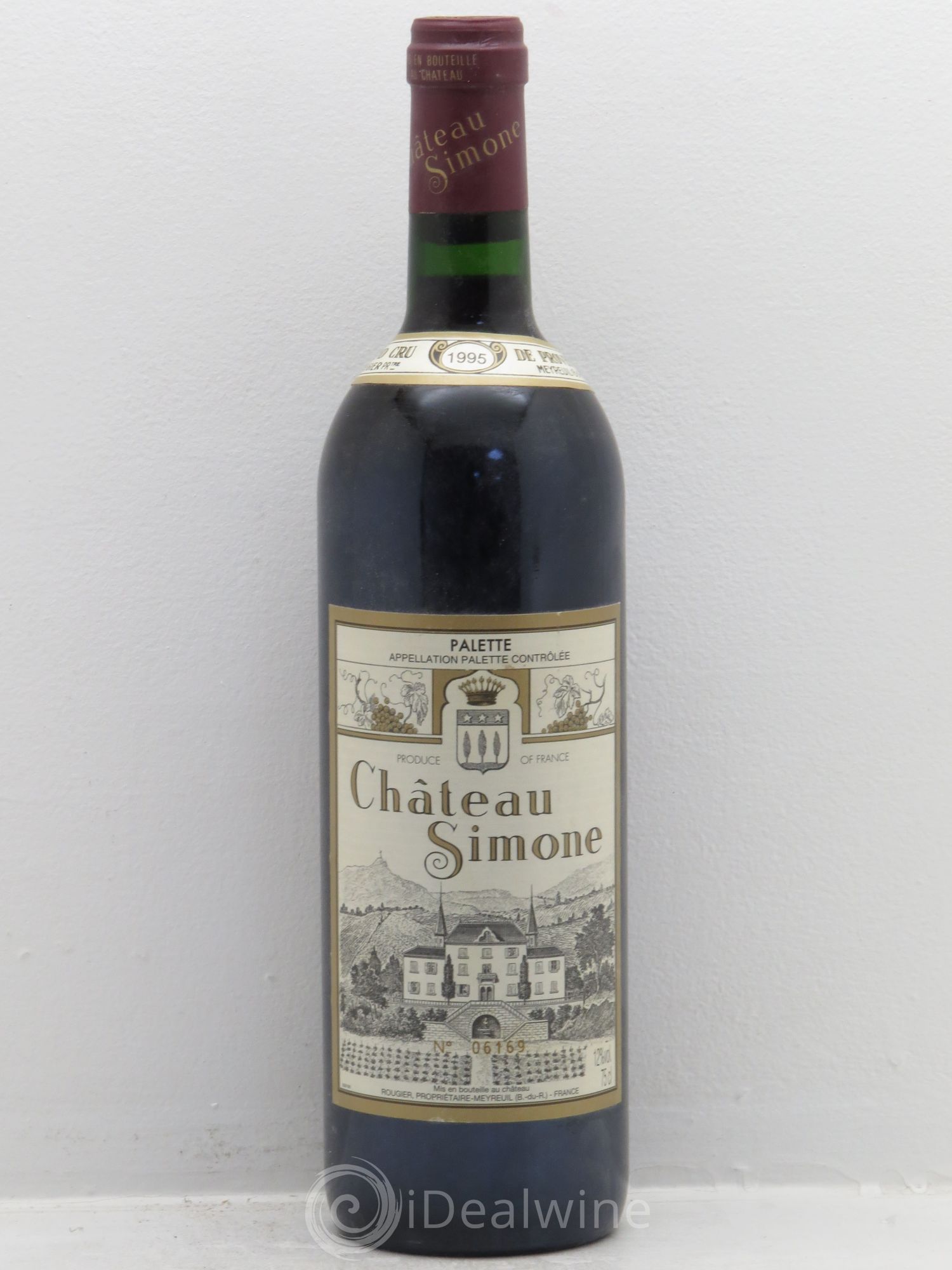 Palette Château Simone Famille Rougier 1995 - Lot de 1 bouteille - 0