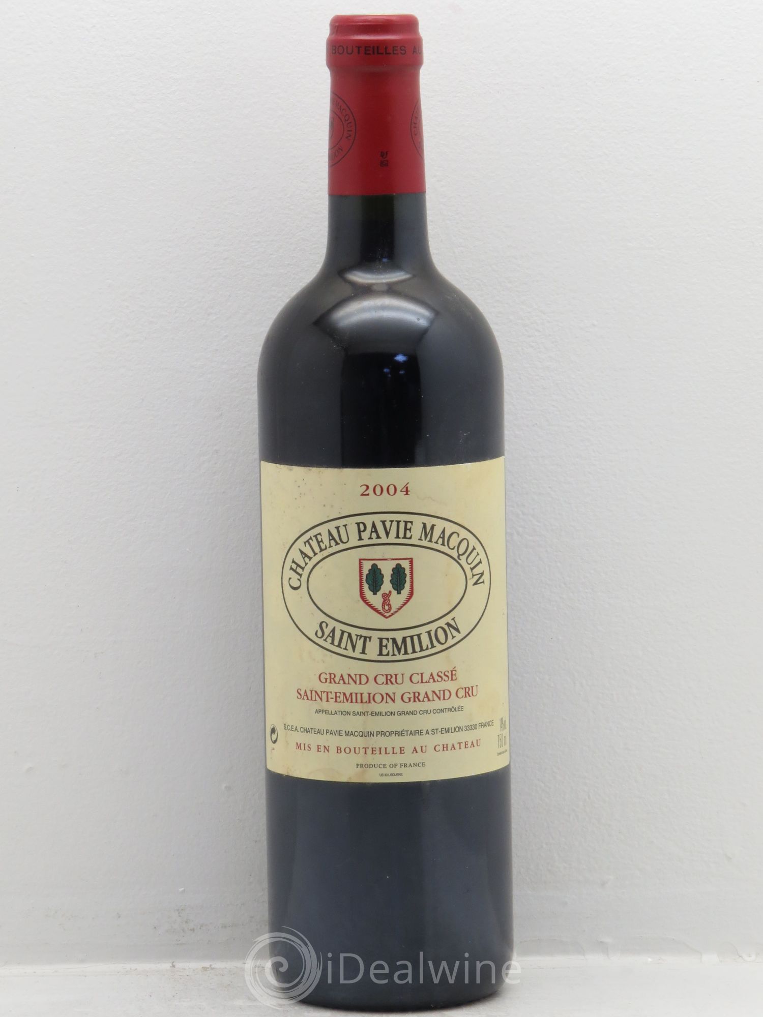 Château Pavie Macquin 1er Grand Cru Classé B 2004 - Lot de 1 bouteille - 0