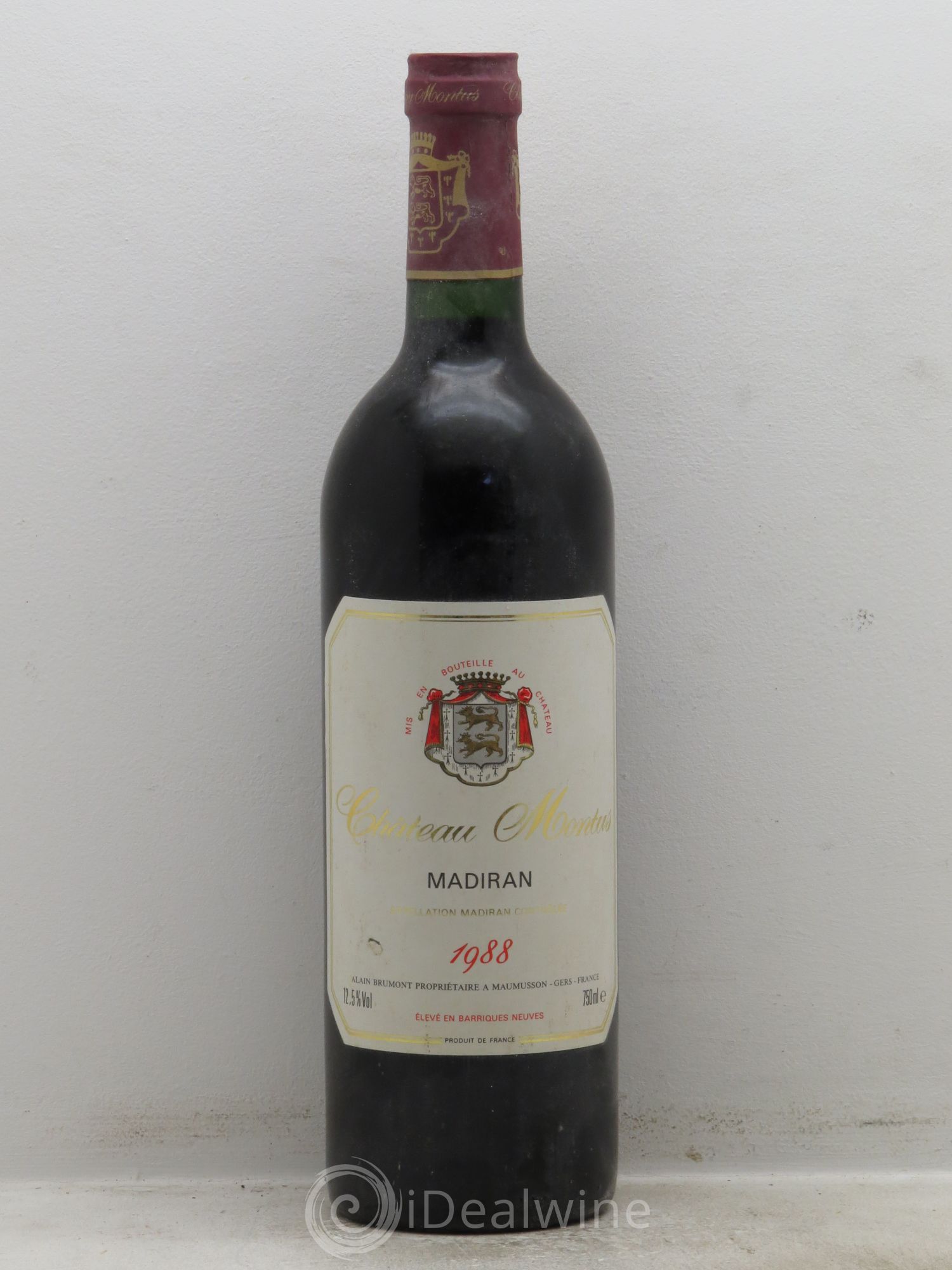 Madiran Château Montus Alain Brumont 1988 - Lot de 1 bouteille - 0