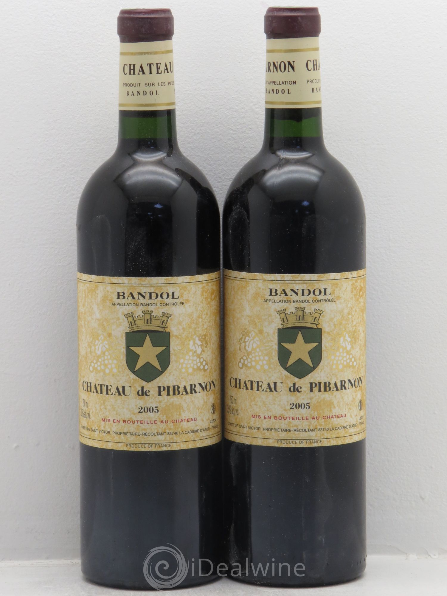 Bandol Château de Pibarnon Comte de Saint-Victor 2005 - Lot de 2 bouteilles - 0