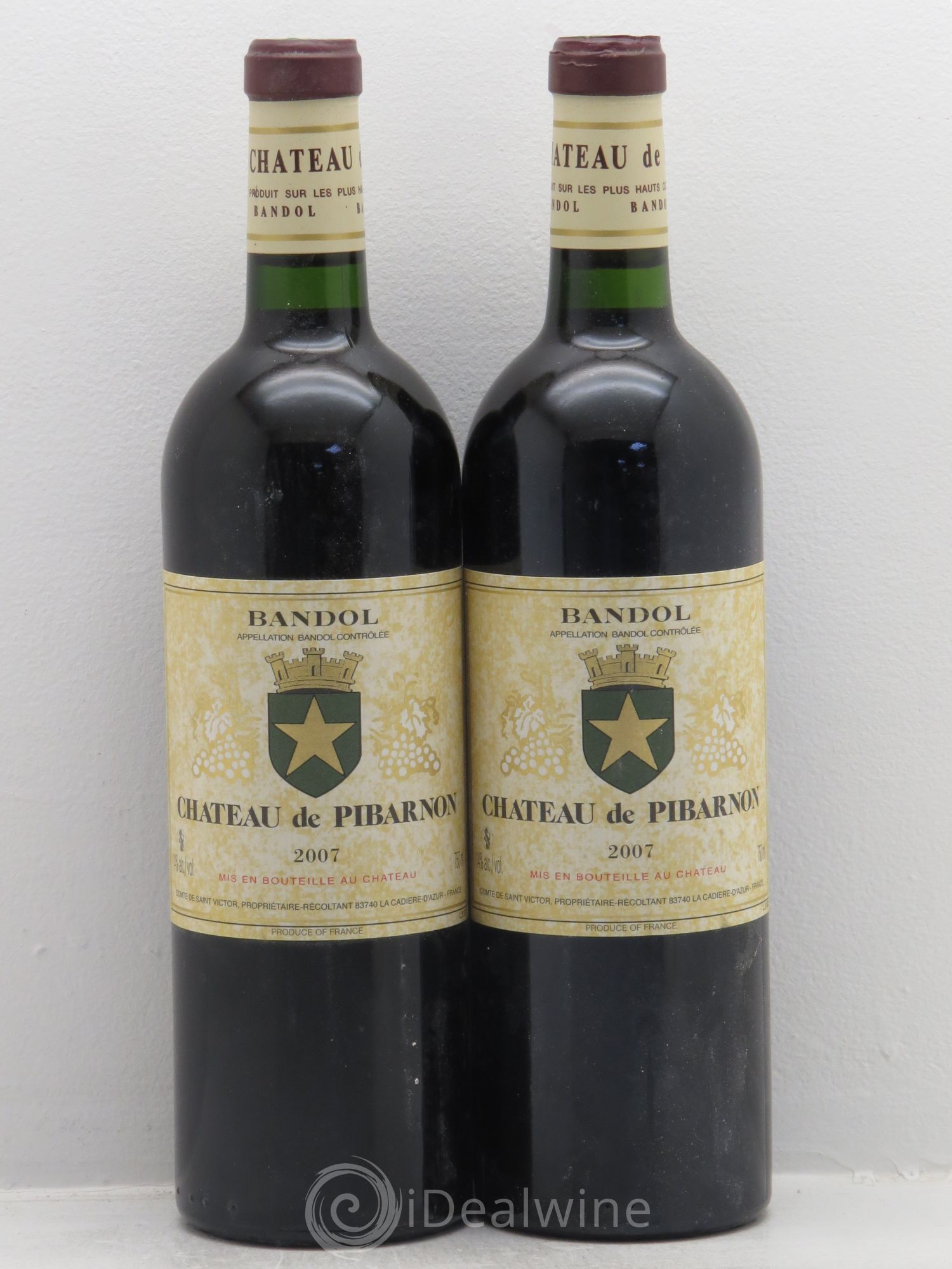 Bandol Château de Pibarnon Comte de Saint-Victor 2007 - Lot de 2 bouteilles - 0