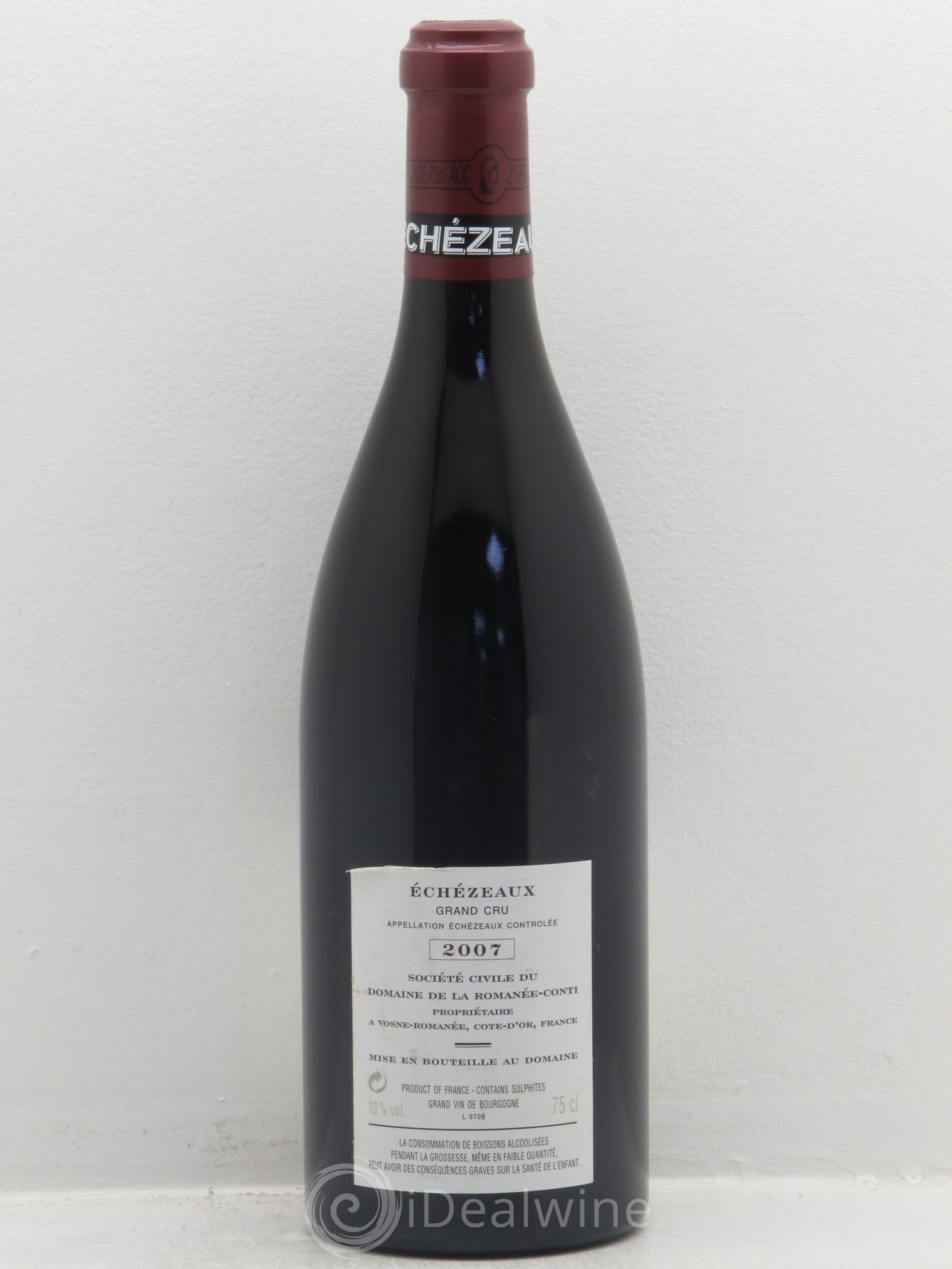 Echezeaux Grand Cru Domaine de la Romanée-Conti 2007 - Lot de 1 bouteille - 1