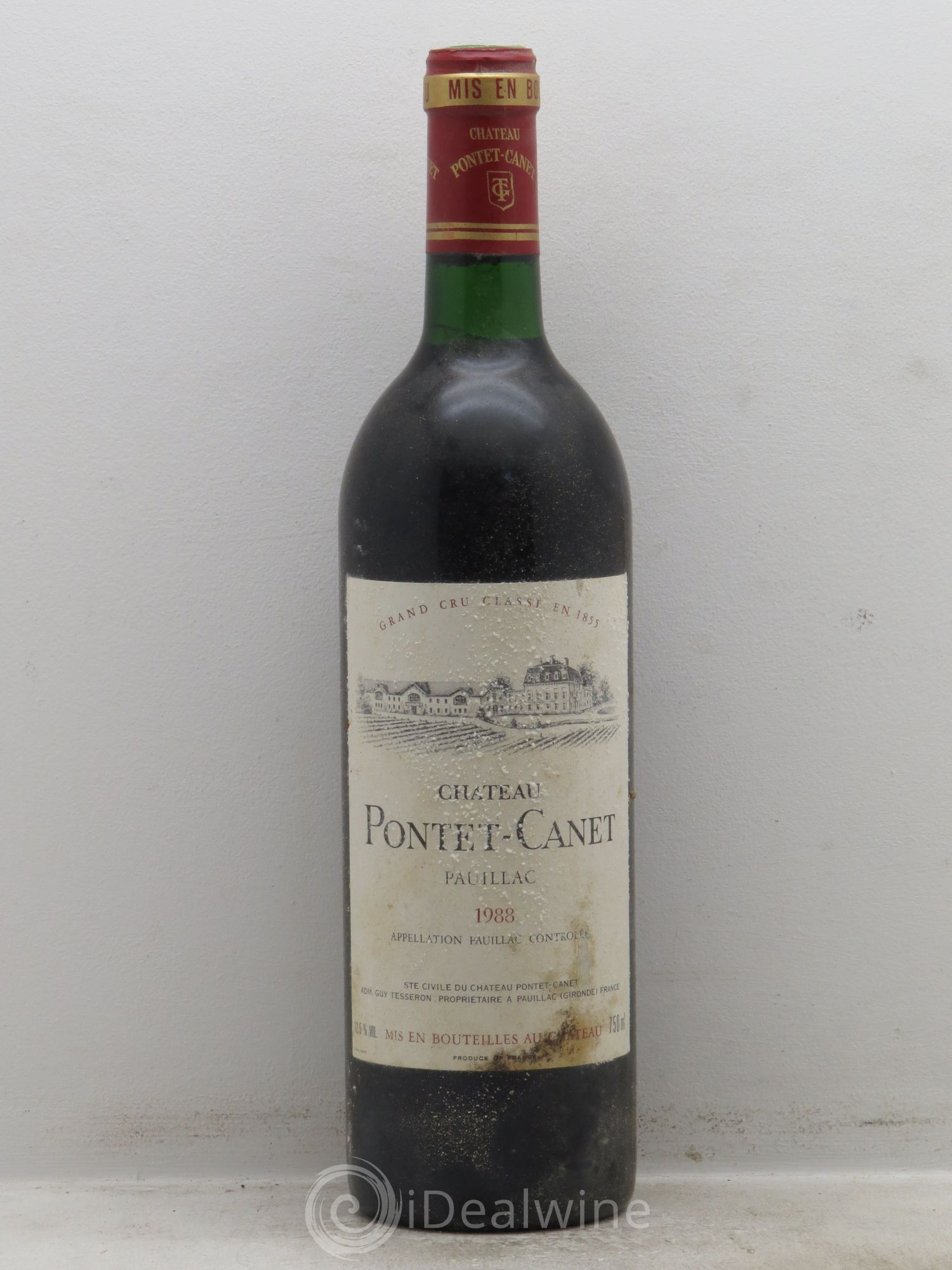 Château Pontet Canet 5ème Grand Cru Classé 1988 - Lot de 12 bouteilles - 0