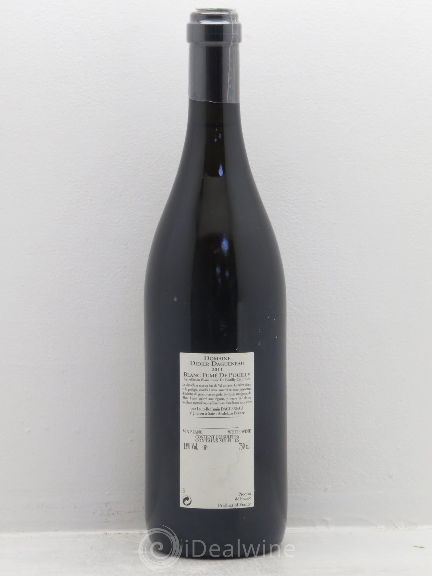 Vin de France (anciennement Pouilly-Fumé) Buisson Renard Dagueneau (Domaine Didier - Louis-Benjamin) 2011 - Lot de 1 bouteille - 1
