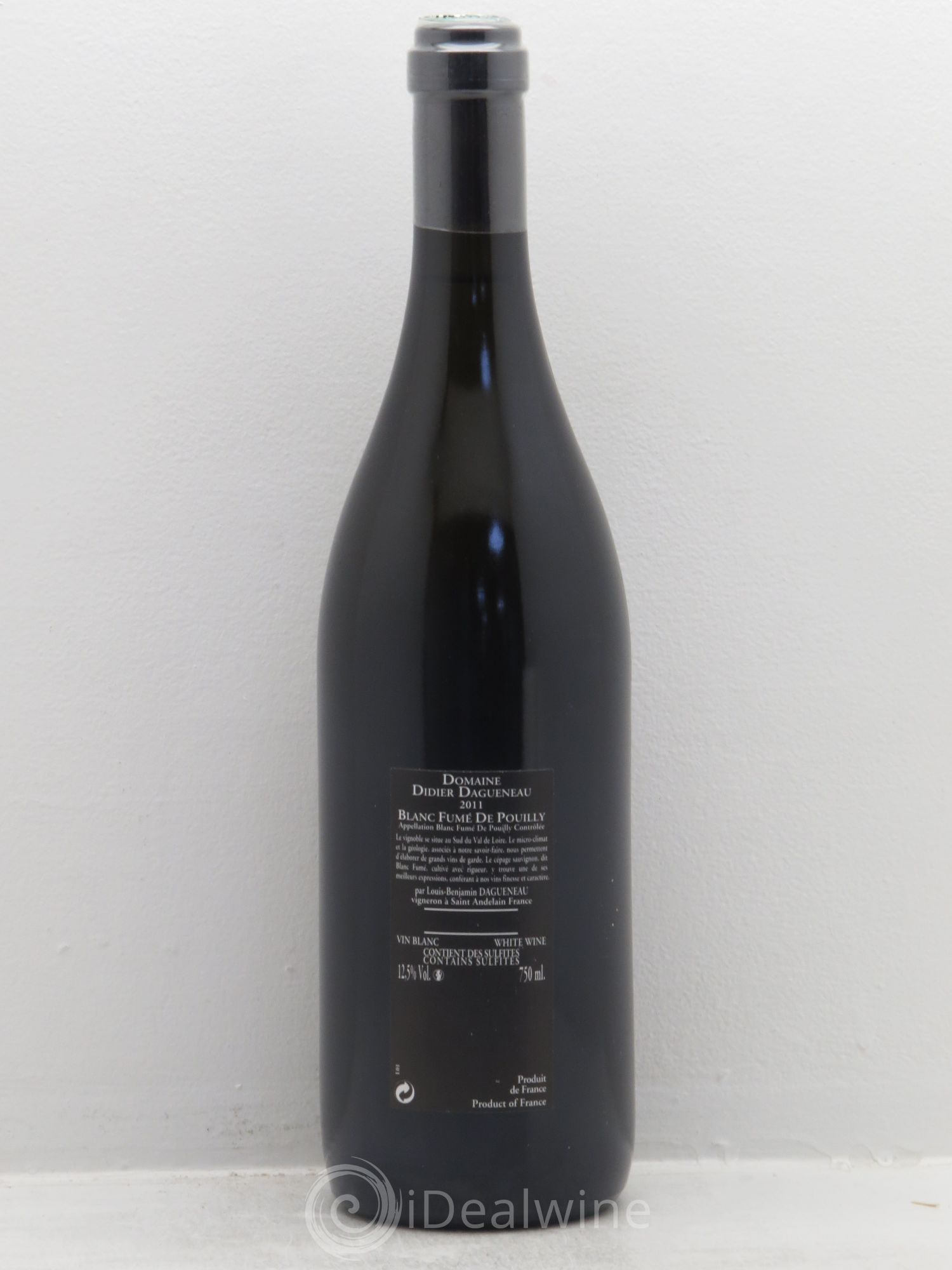 Vin de France (anciennement Pouilly-Fumé) Silex Dagueneau (Domaine Didier - Louis-Benjamin) 2011 - Lot de 1 bouteille - 1