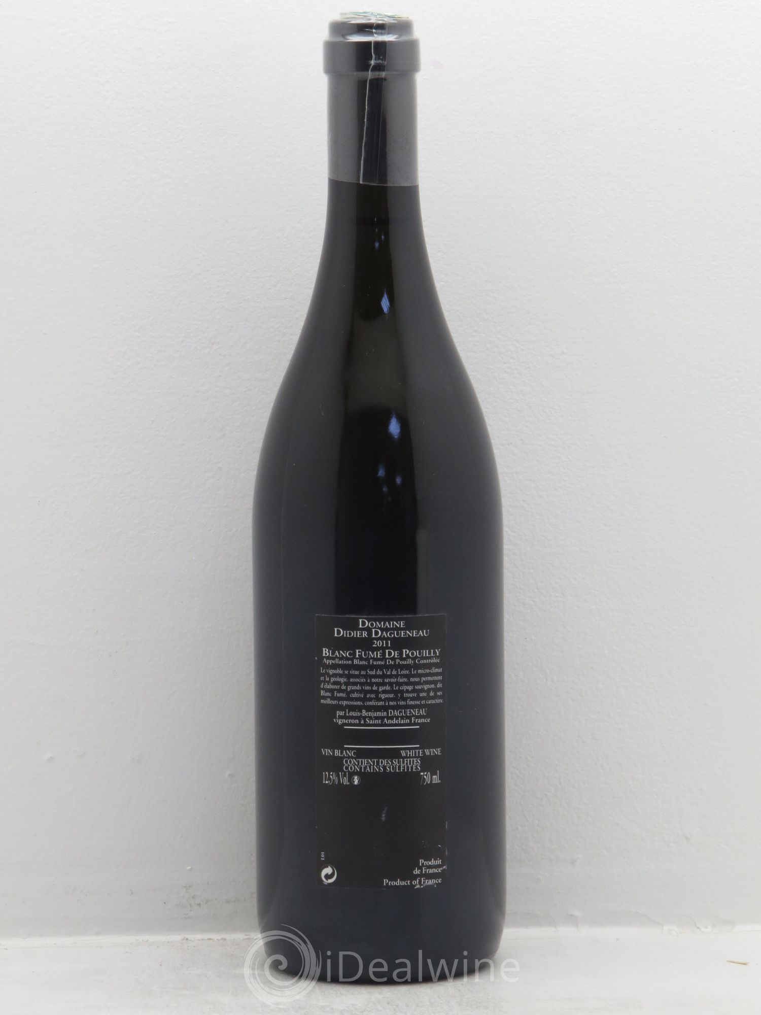 Vin de France (anciennement Pouilly-Fumé) Silex Dagueneau (Domaine Didier - Louis-Benjamin) 2011 - Lot de 1 bouteille - 1