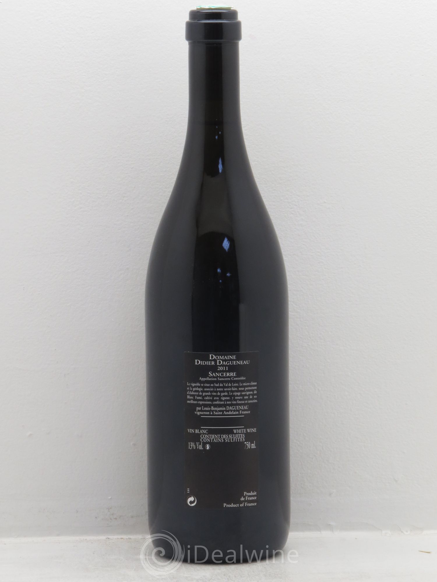 Sancerre Le Mont Damné Chavignol Dagueneau (Domaine Didier - Louis-Benjamin) 2011 - Lot de 1 bouteille - 1