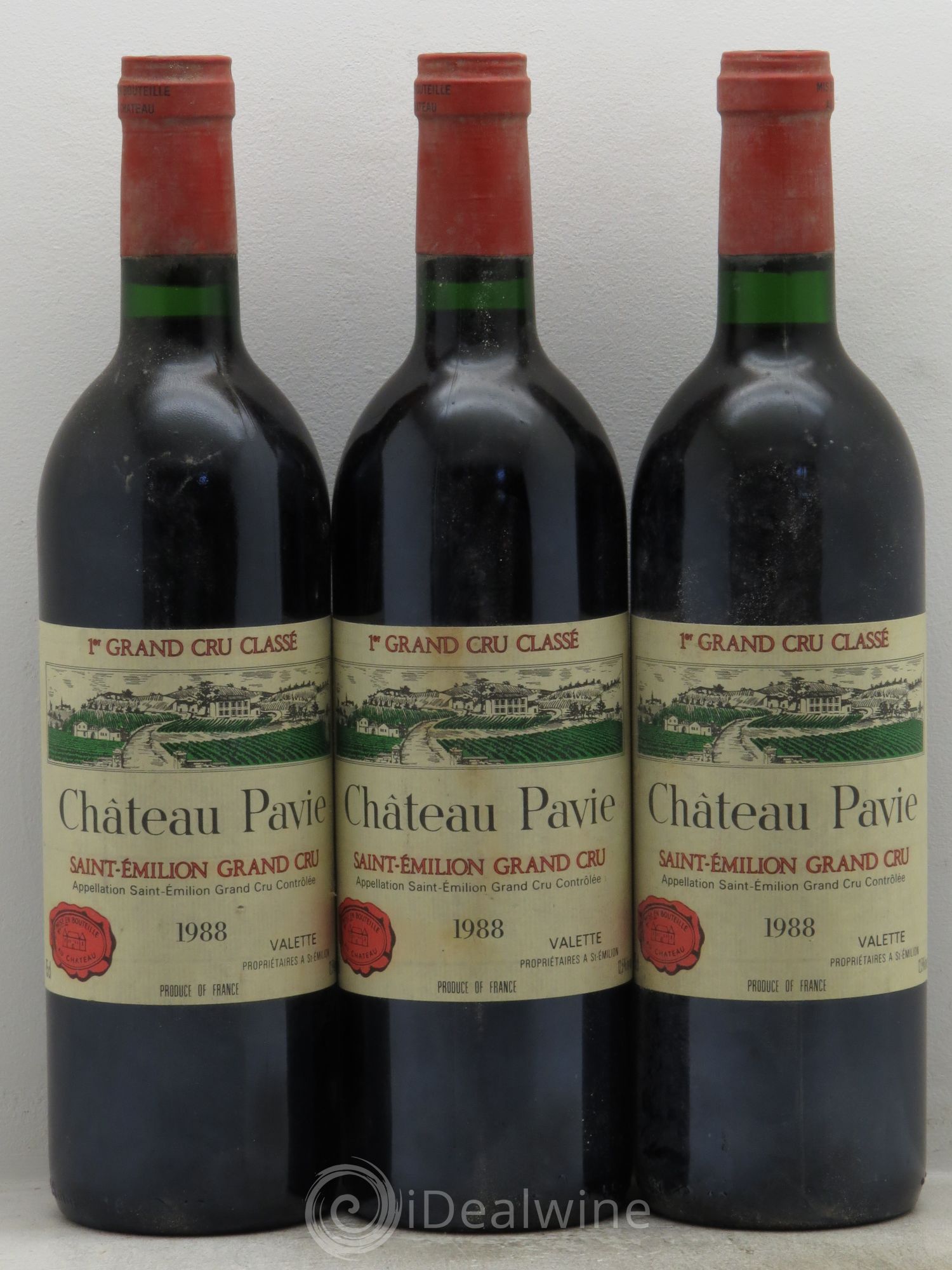 Château Pavie 1er Grand Cru Classé A 1988 - Lot de 3 bouteilles - 0