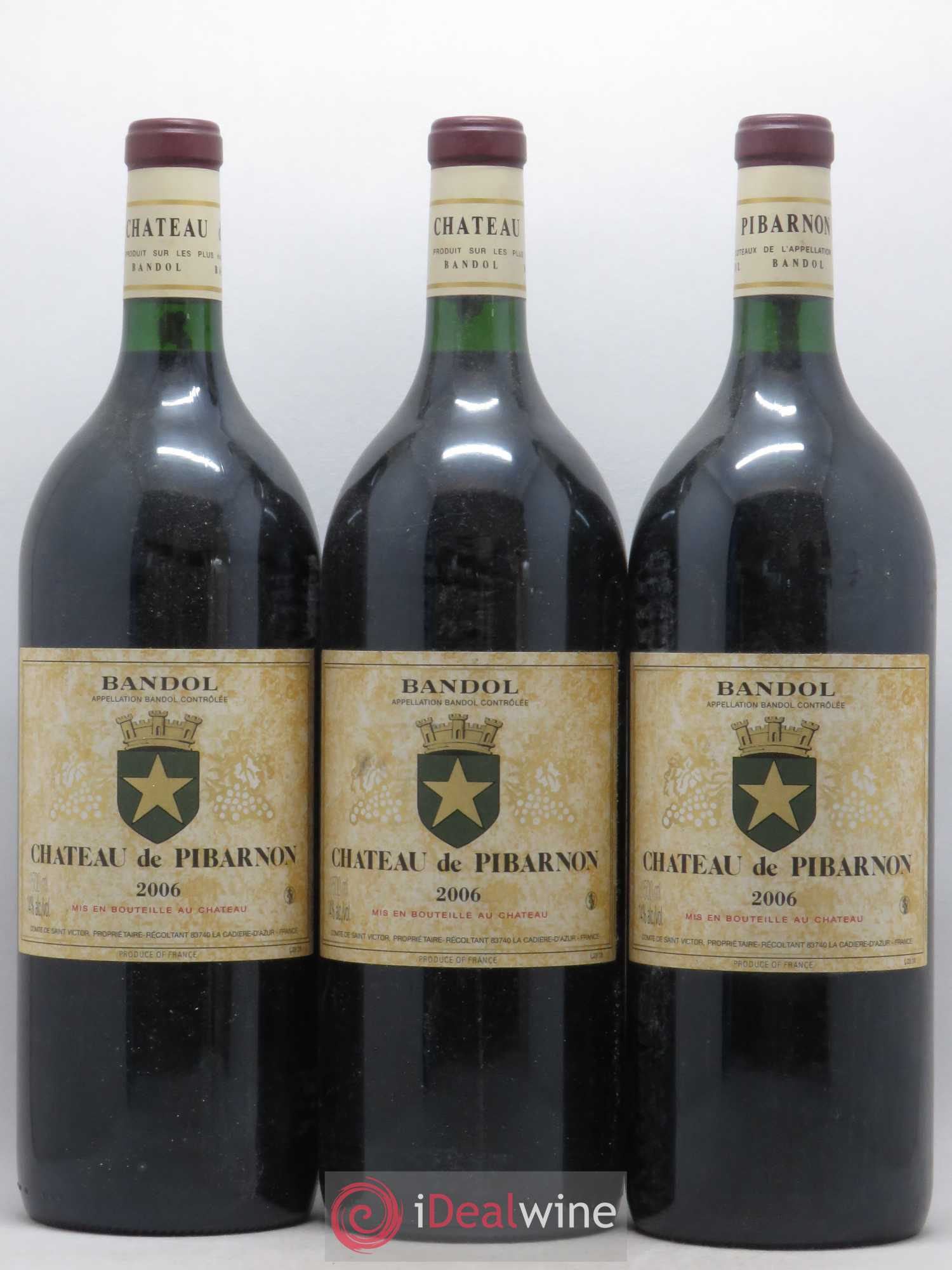 Bandol Château de Pibarnon Comte de Saint-Victor 2006 - Lot de 3 magnums - 0