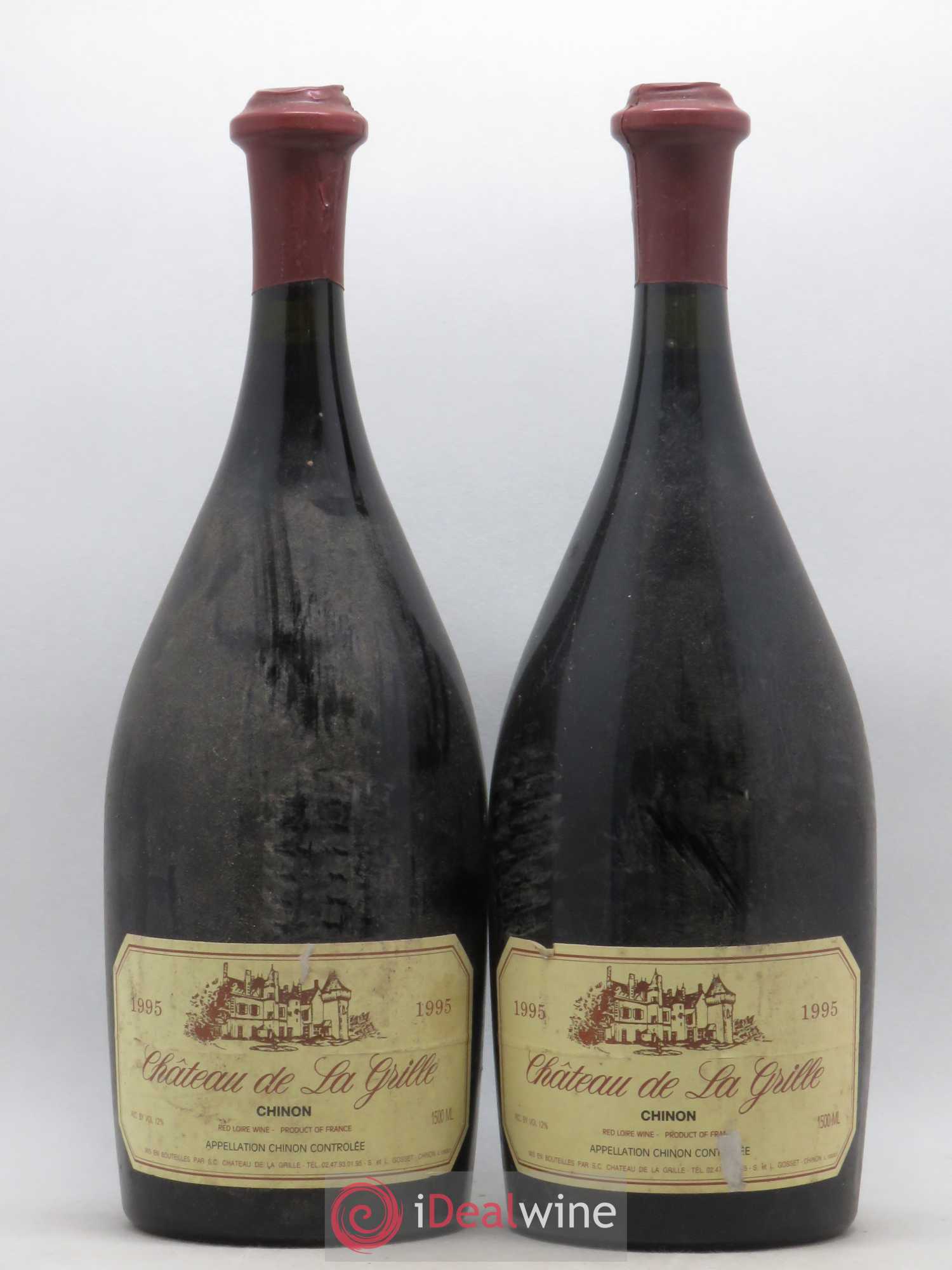 Chinon Château de La Grille 1995 - Lot de 2 magnums - 0