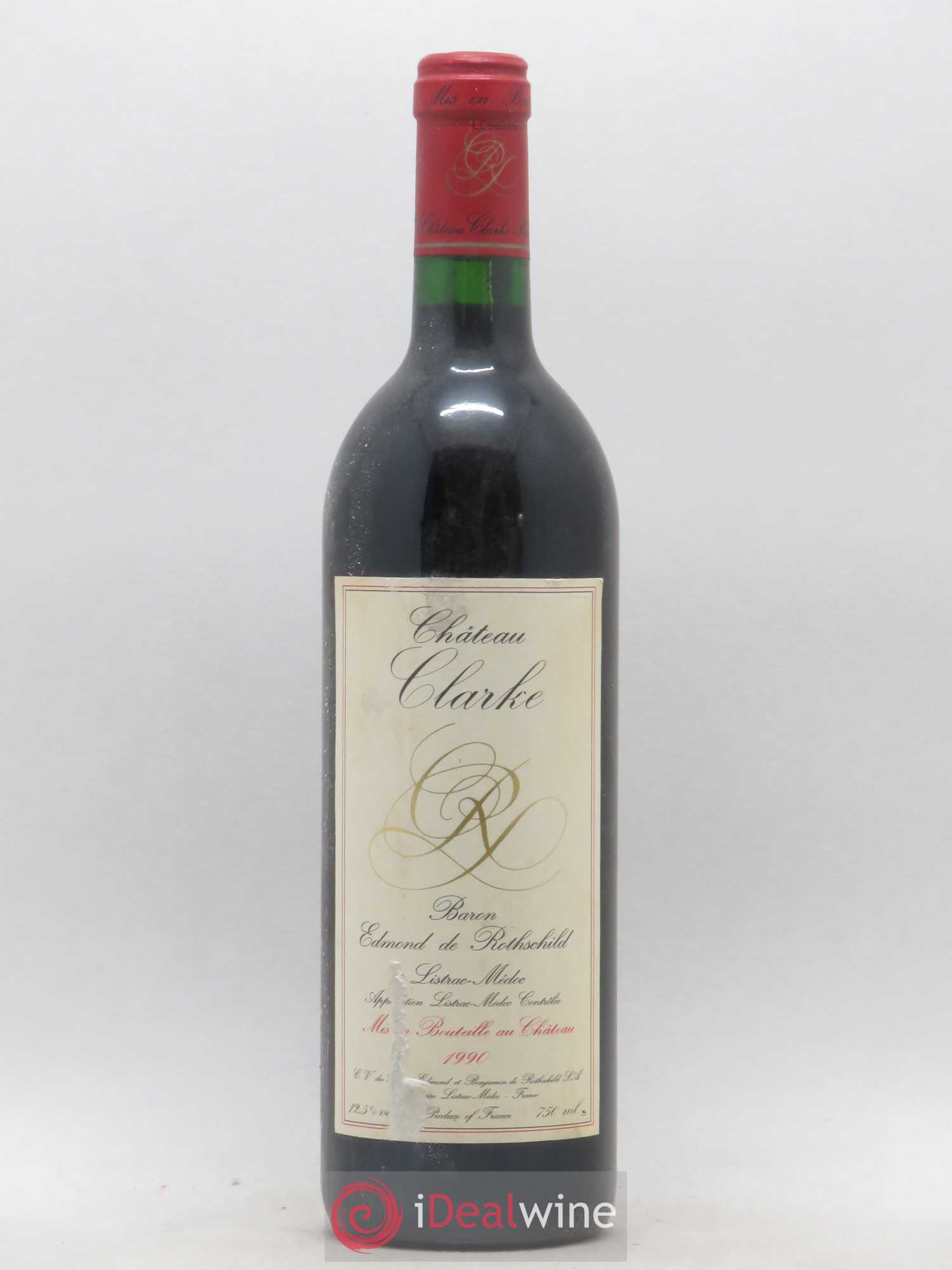 Château Clarke 1990 - Lot de 1 bouteille - 0