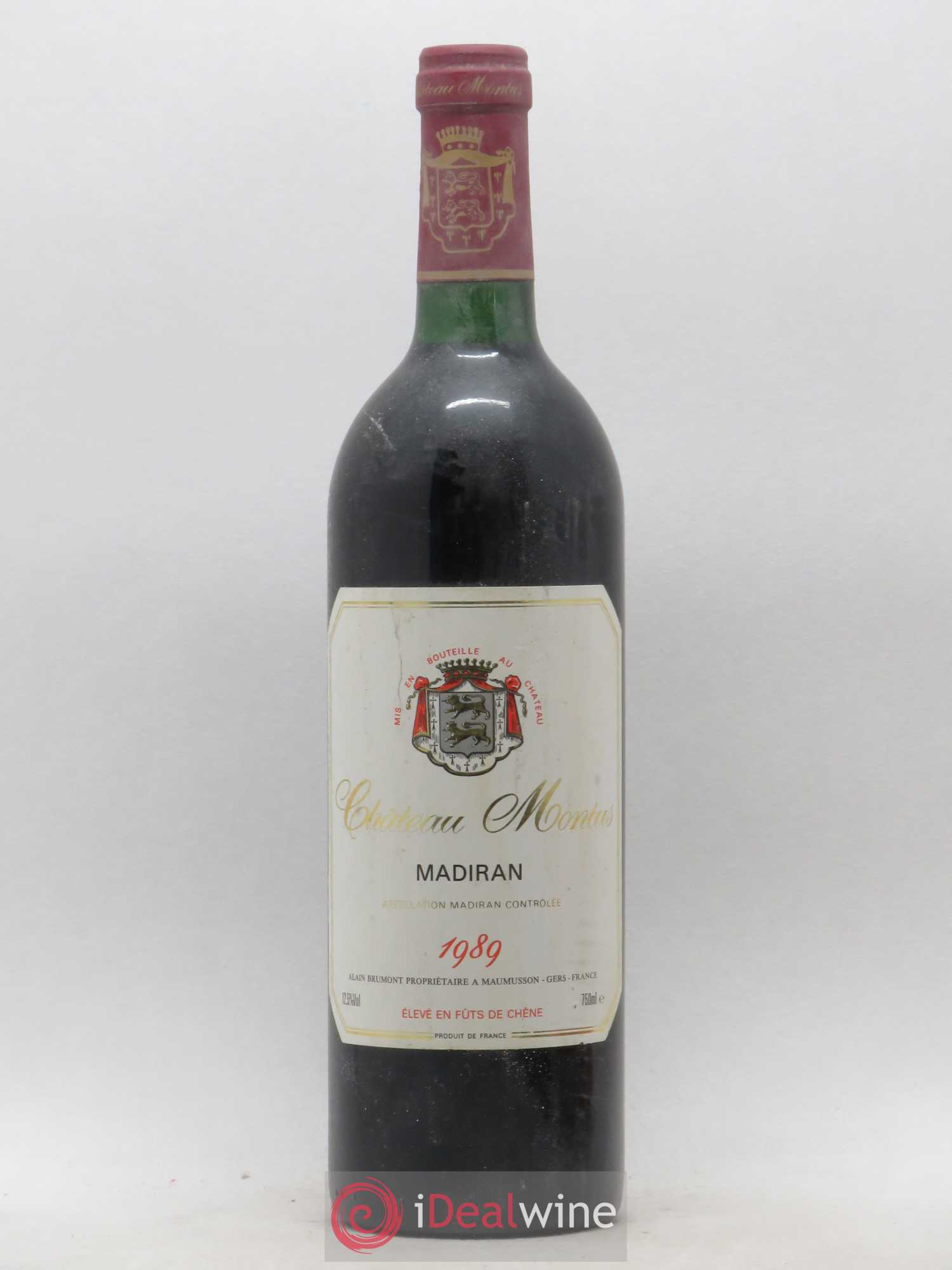 Madiran Château Montus Alain Brumont 1989 - Lot de 1 bouteille - 0
