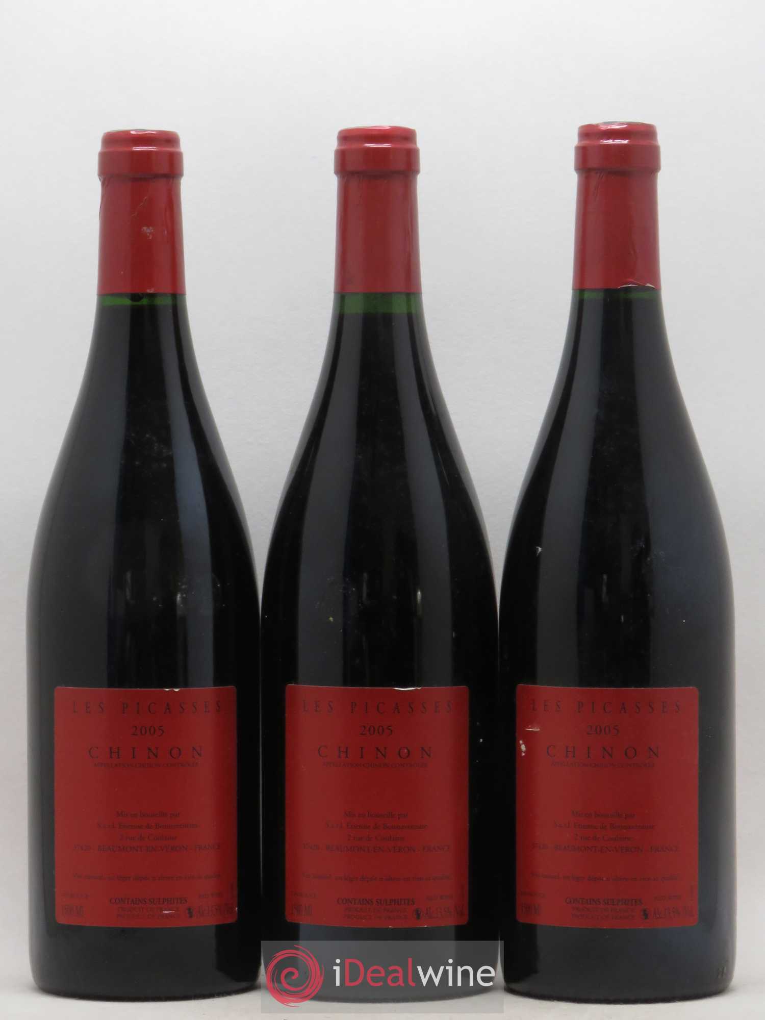 Chinon Les Picasses Etienne de Bonnaventure 2005 - Posten von 3 Flaschen - 1