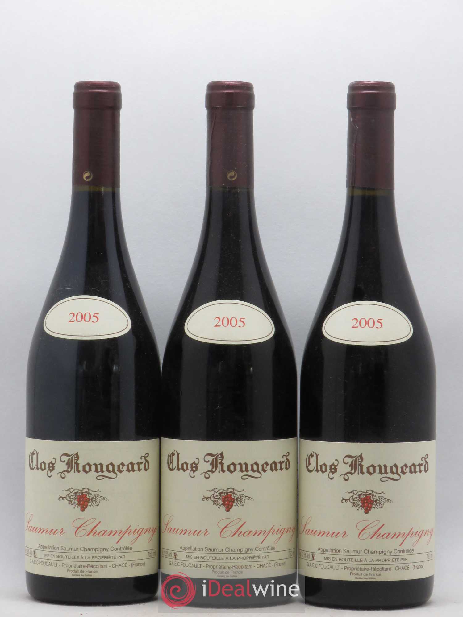 Saumur-Champigny Clos Rougeard 2005 - Lot de 3 bouteilles - 0
