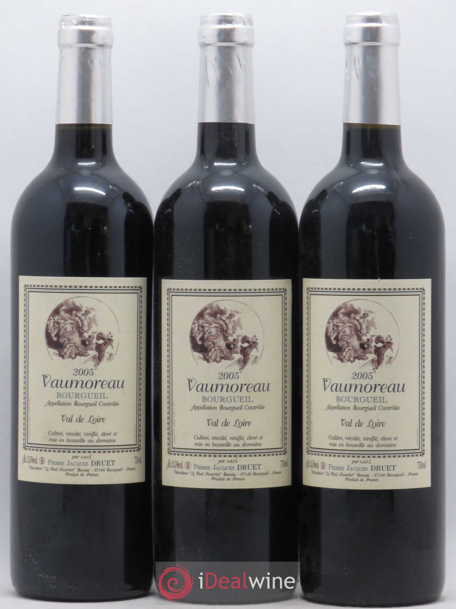 Bourgueil Vaumoreau Pierre Jacques Druet 2005 - Lot de 6 bouteilles - 2