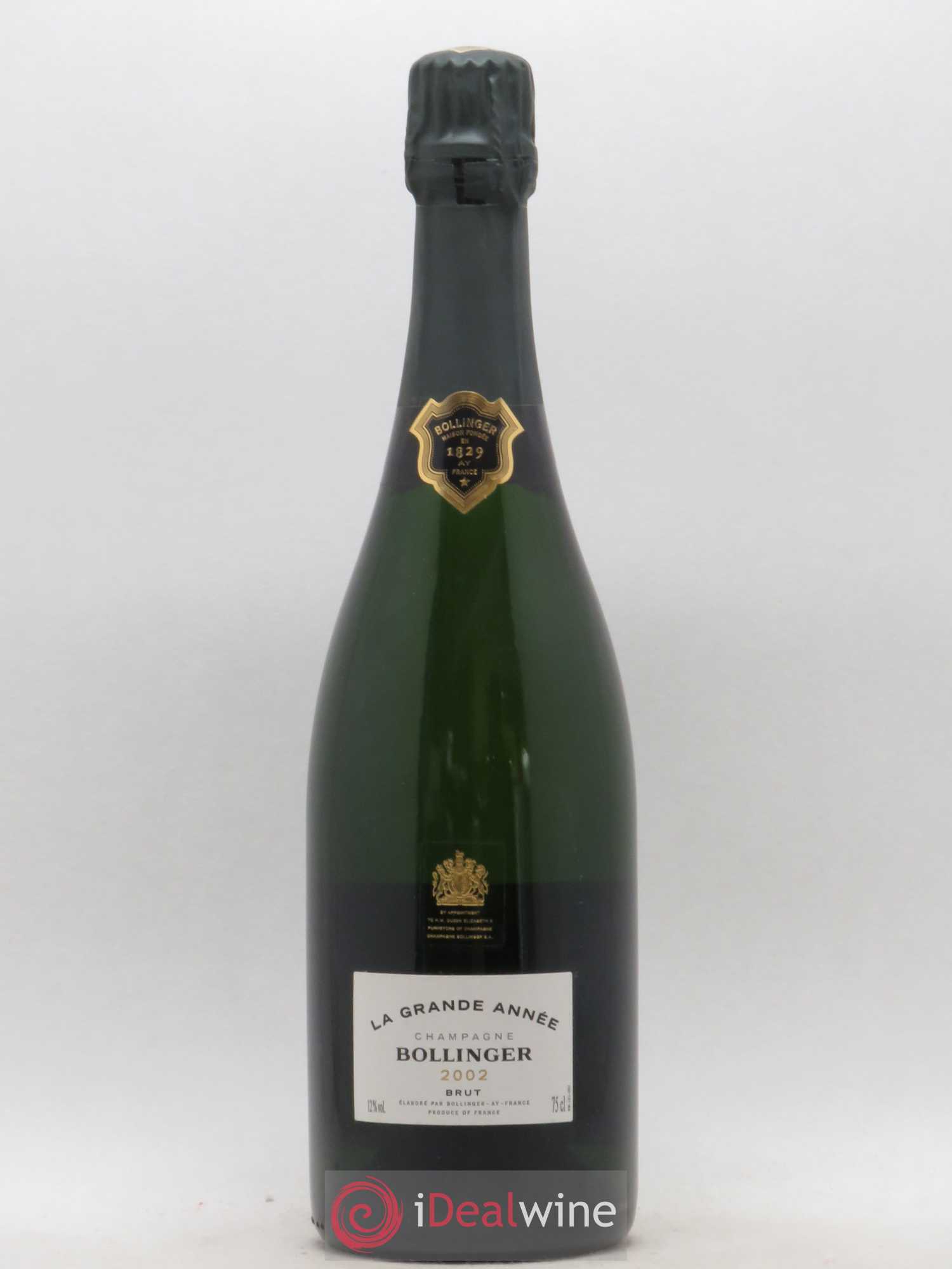 La Grande Année Brut Bollinger 2002 - Lot de 1 bouteille - 0
