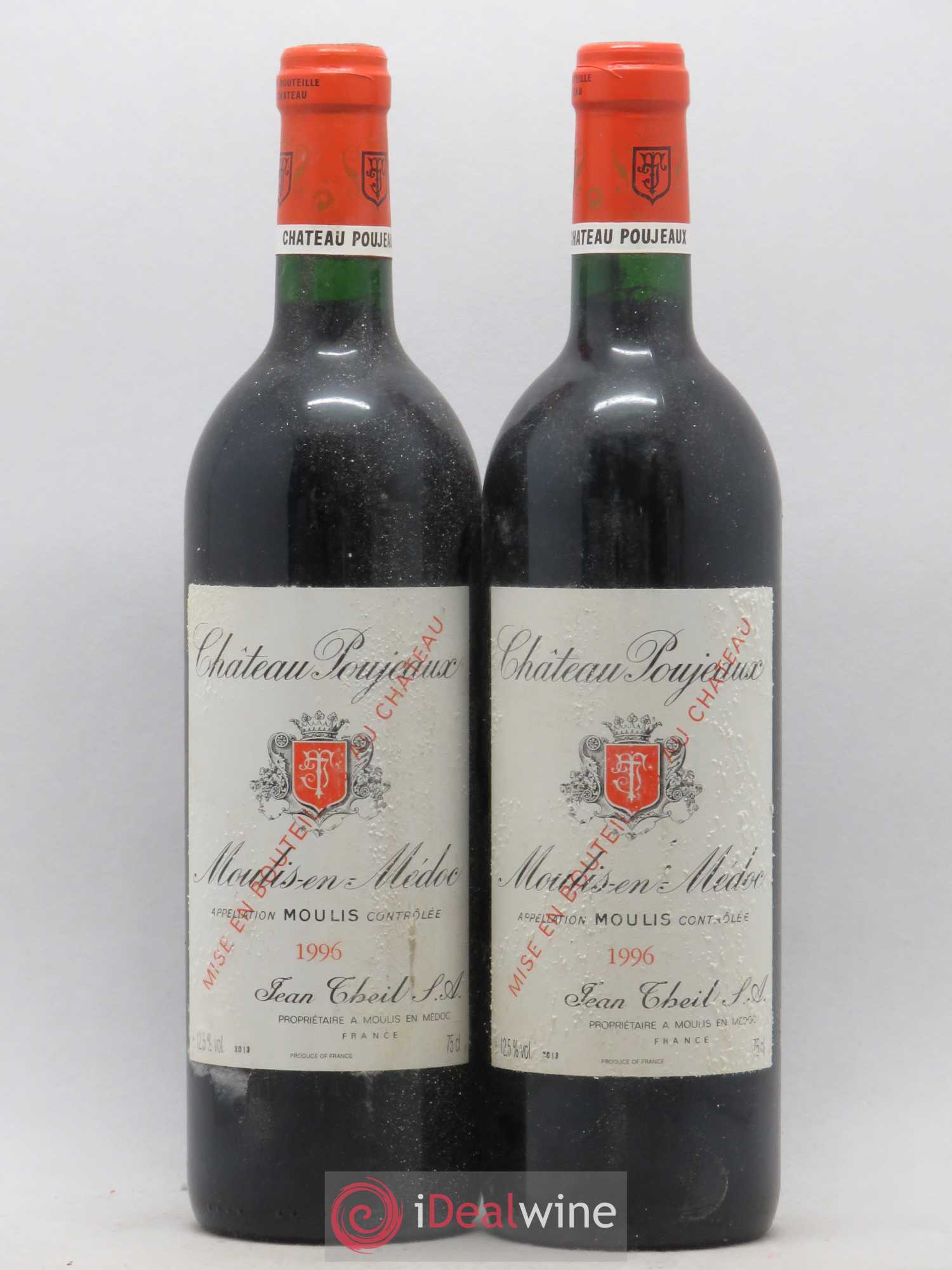 Château Poujeaux 1996 - Lot de 2 bouteilles - 0
