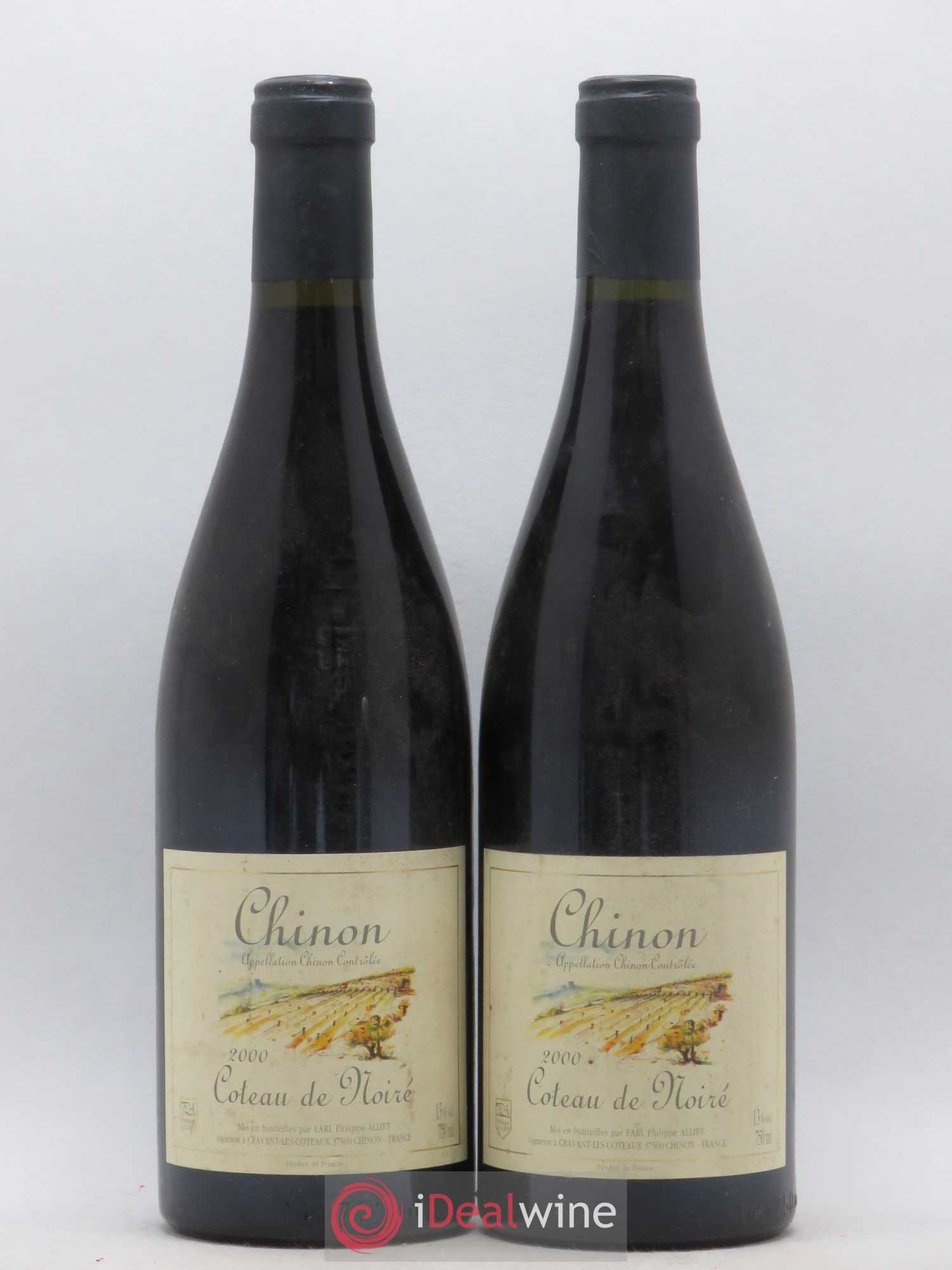 Chinon Coteau de Noiré Philippe Alliet 2000 - Lot de 2 bouteilles - 0