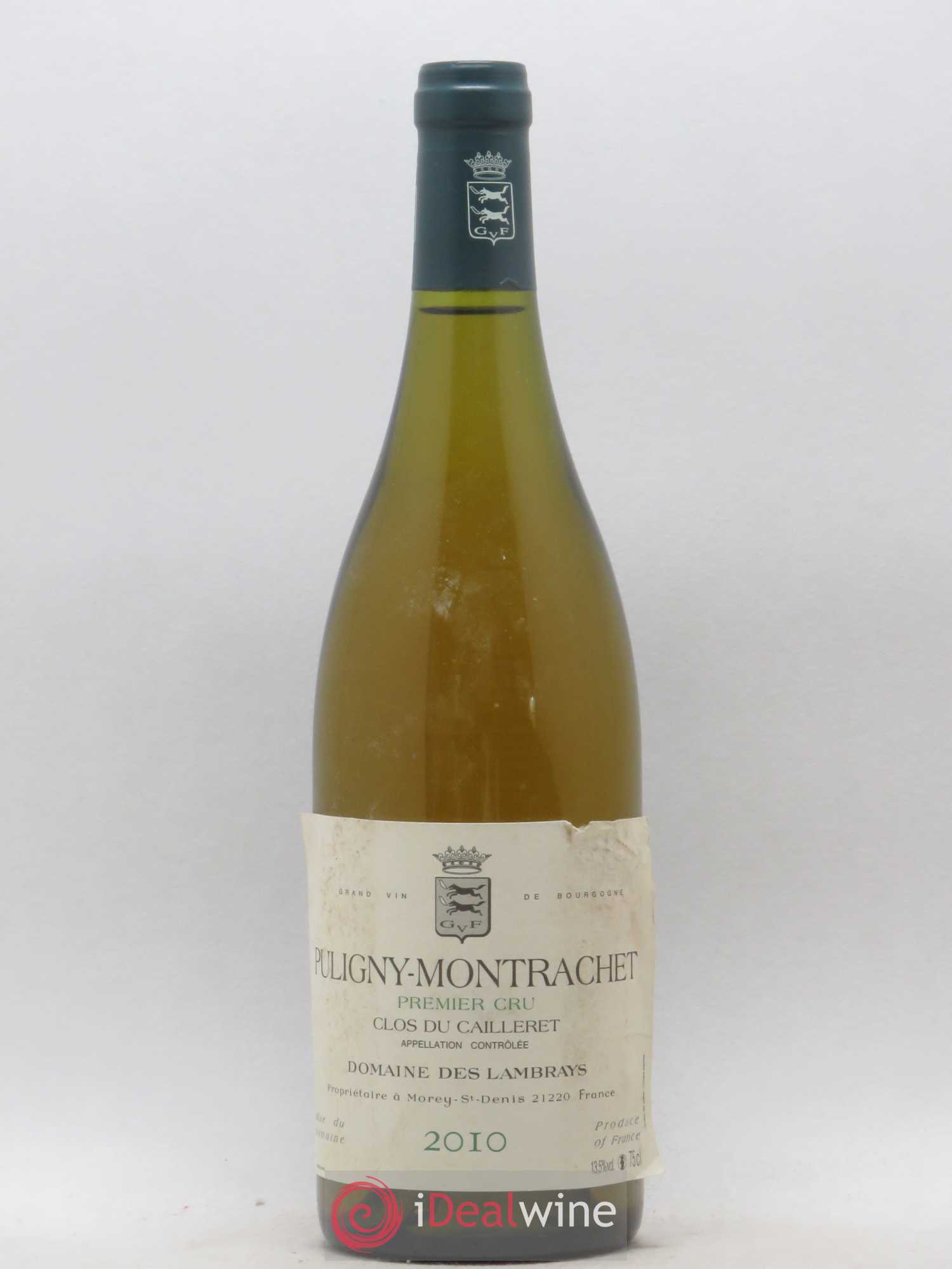 Puligny-Montrachet 1er Cru Clos du Cailleret Domaine des Lambrays 2010 - Lot de 1 bouteille - 0