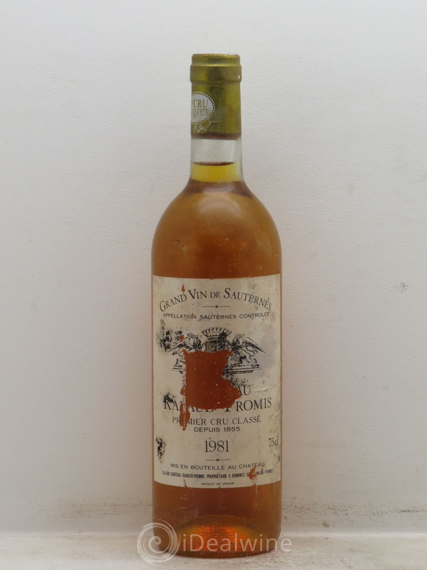 Château Rabaud Promis 1er Grand Cru Classé 1981 - Posten von 1 Flasche - 0