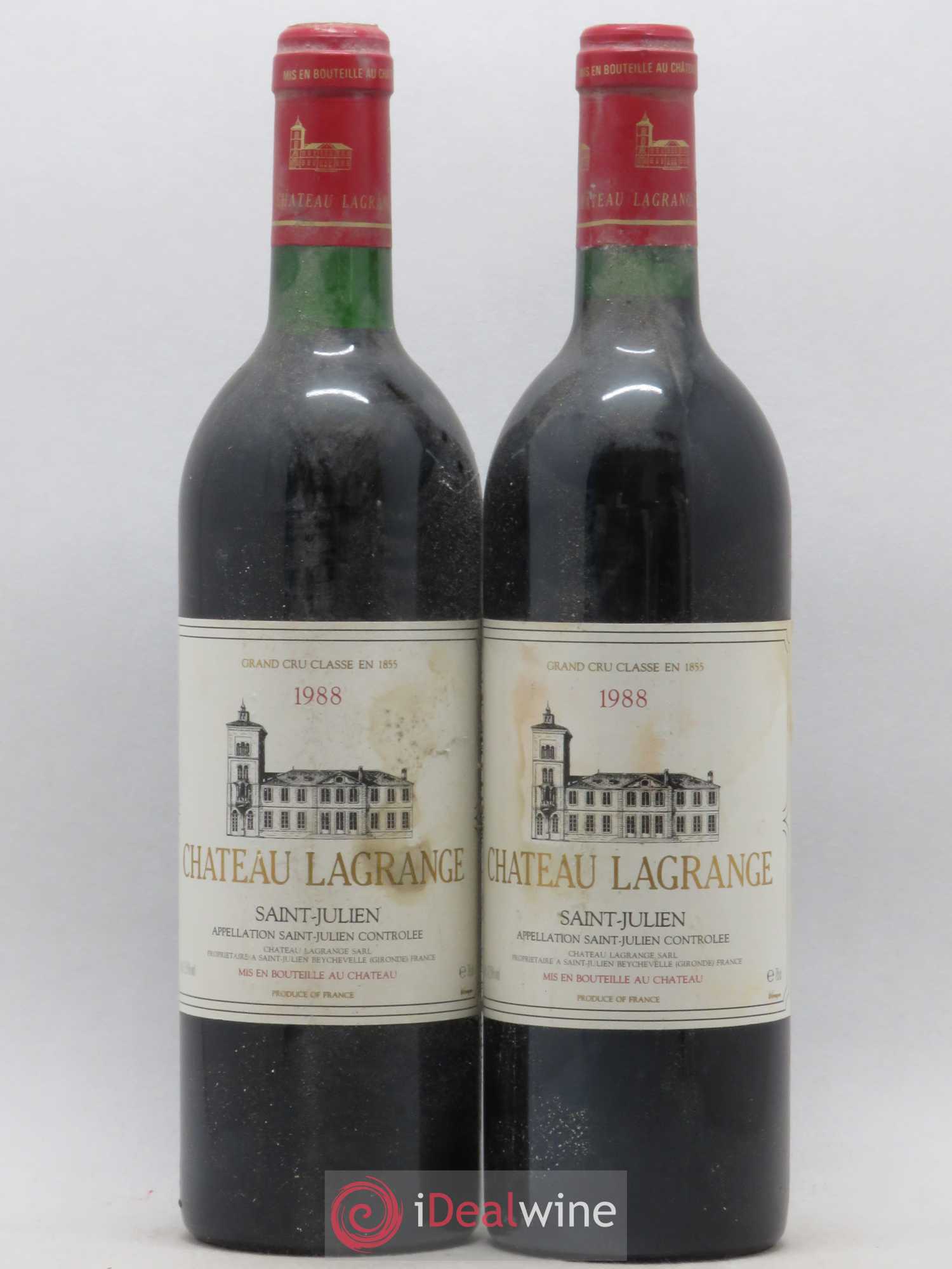 Château Lagrange 3ème Grand Cru Classé 1988 - Lot de 2 bouteilles - 0