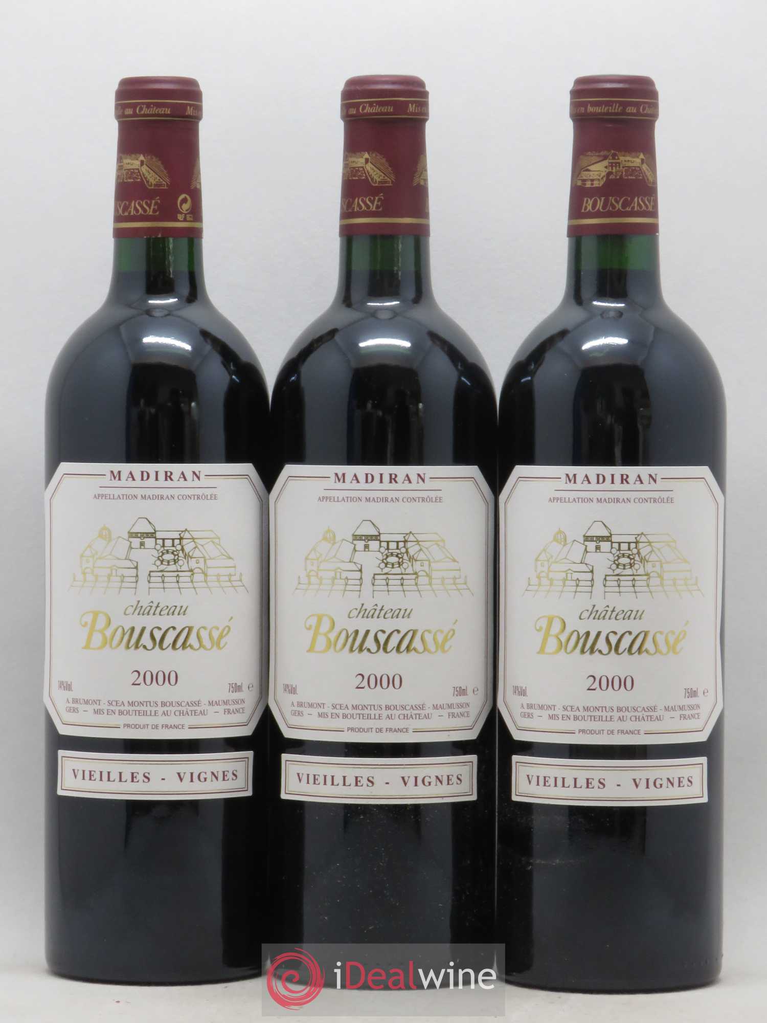 Madiran Vieilles Vignes Château Bouscassé - Alain Brumont 2000 - Lot de 12 bouteilles - 2