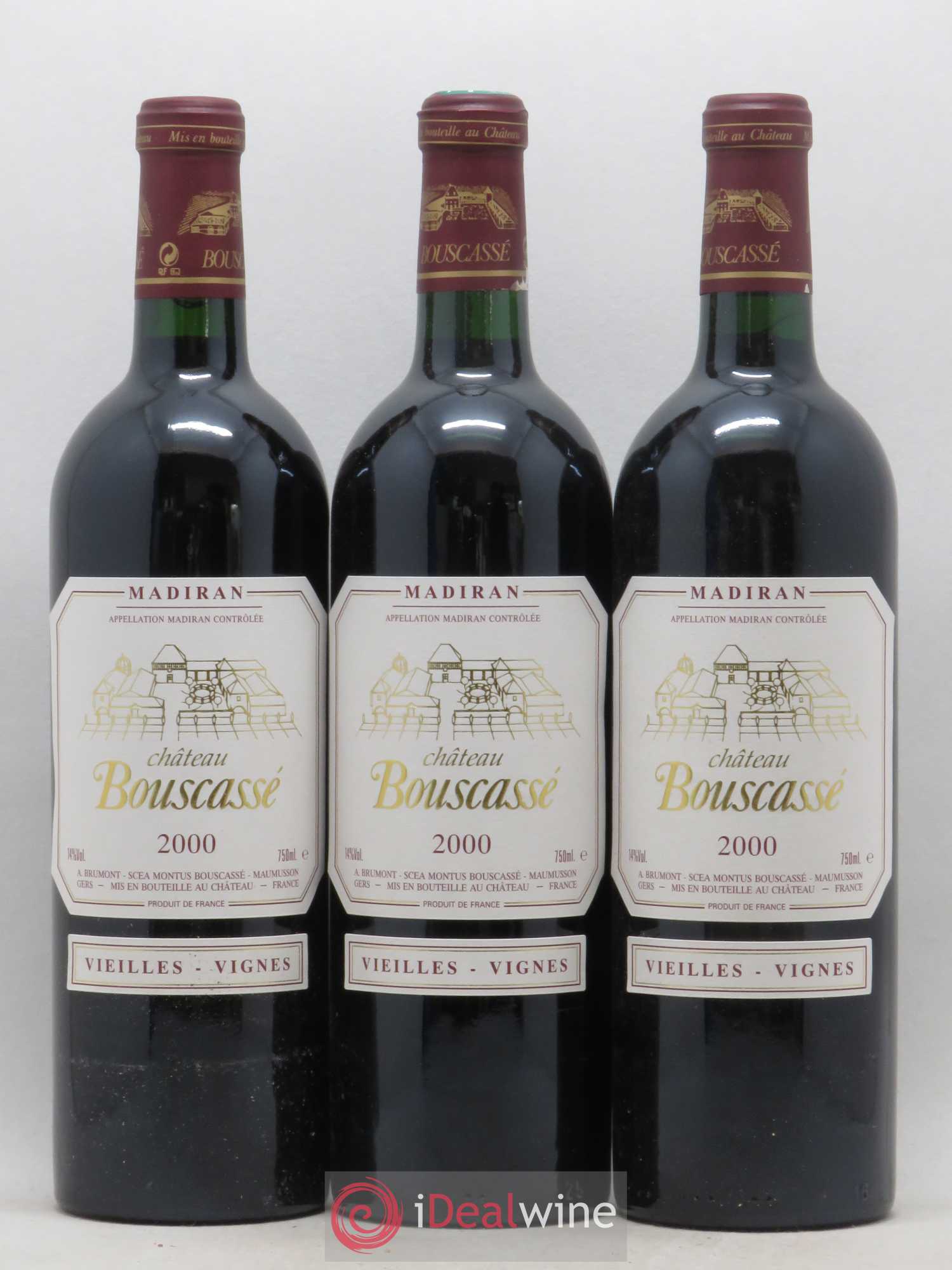 Madiran Vieilles Vignes Château Bouscassé - Alain Brumont 2000 - Lot de 12 bouteilles - 4