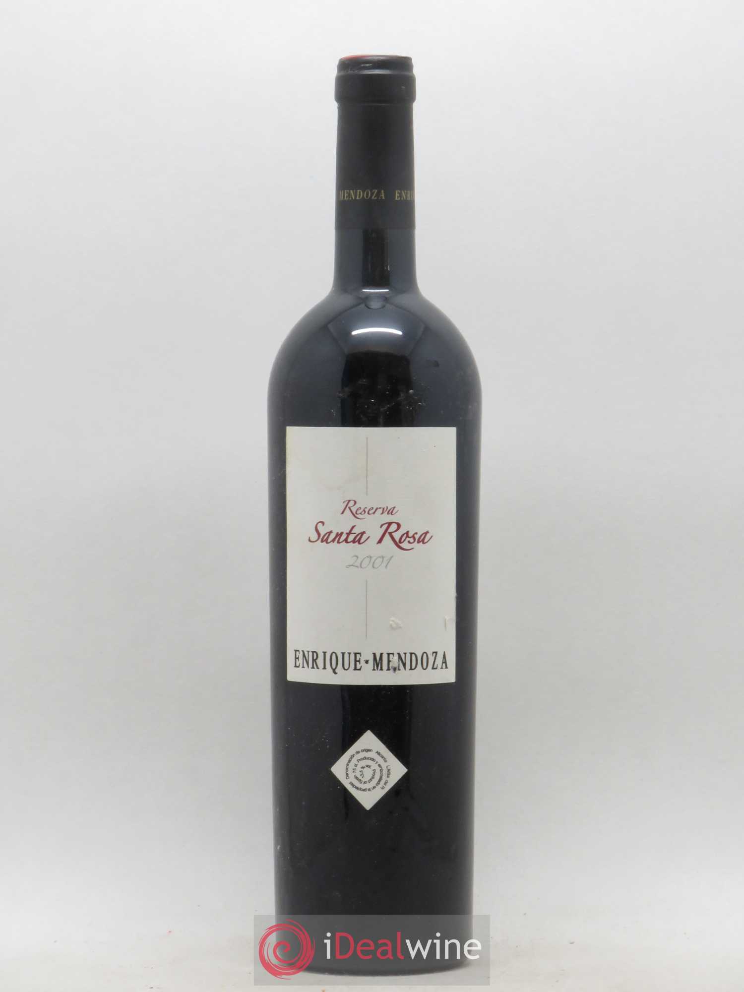 Espagne Allicante DO Reserva Santa Rosa Enrique Mendoza 2001 - Posten von 1 Flasche - 0