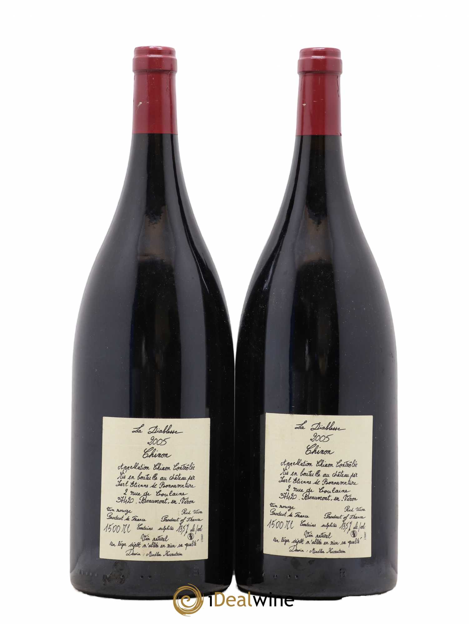 Chinon La Diablesse Etienne De Bonnaventure 2005 - Posten von 2 Magnum - 1