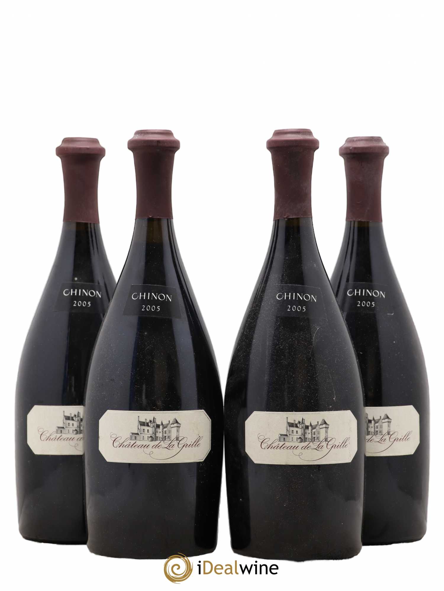 Chinon Château de la Grille Baudry Dutour 2005 - Posten von 4 Flaschen - 0