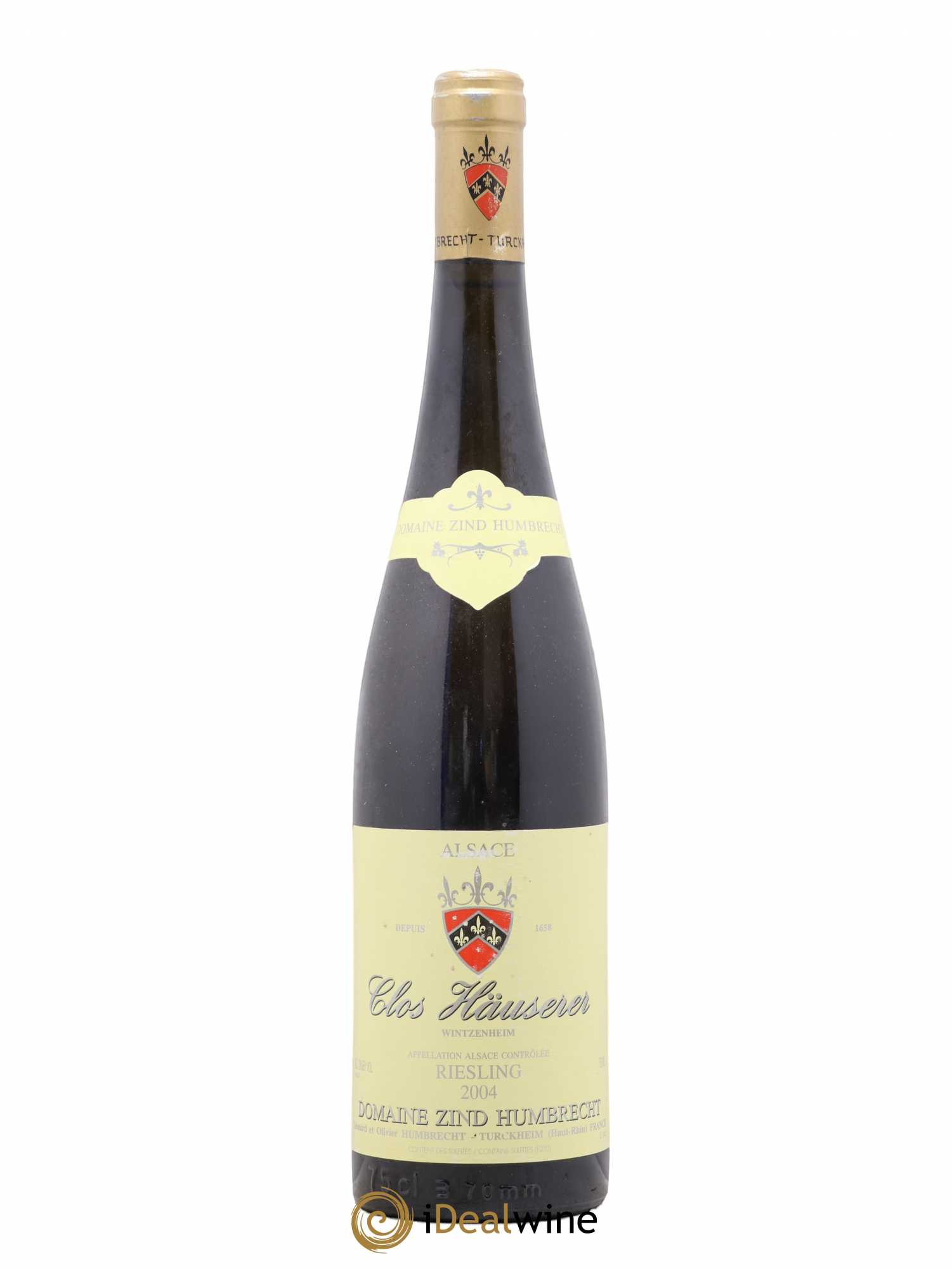 Alsace Riesling Clos Hauserer Zind-Humbrecht (Domaine) 2004 - Lot de 1 bouteille - 0
