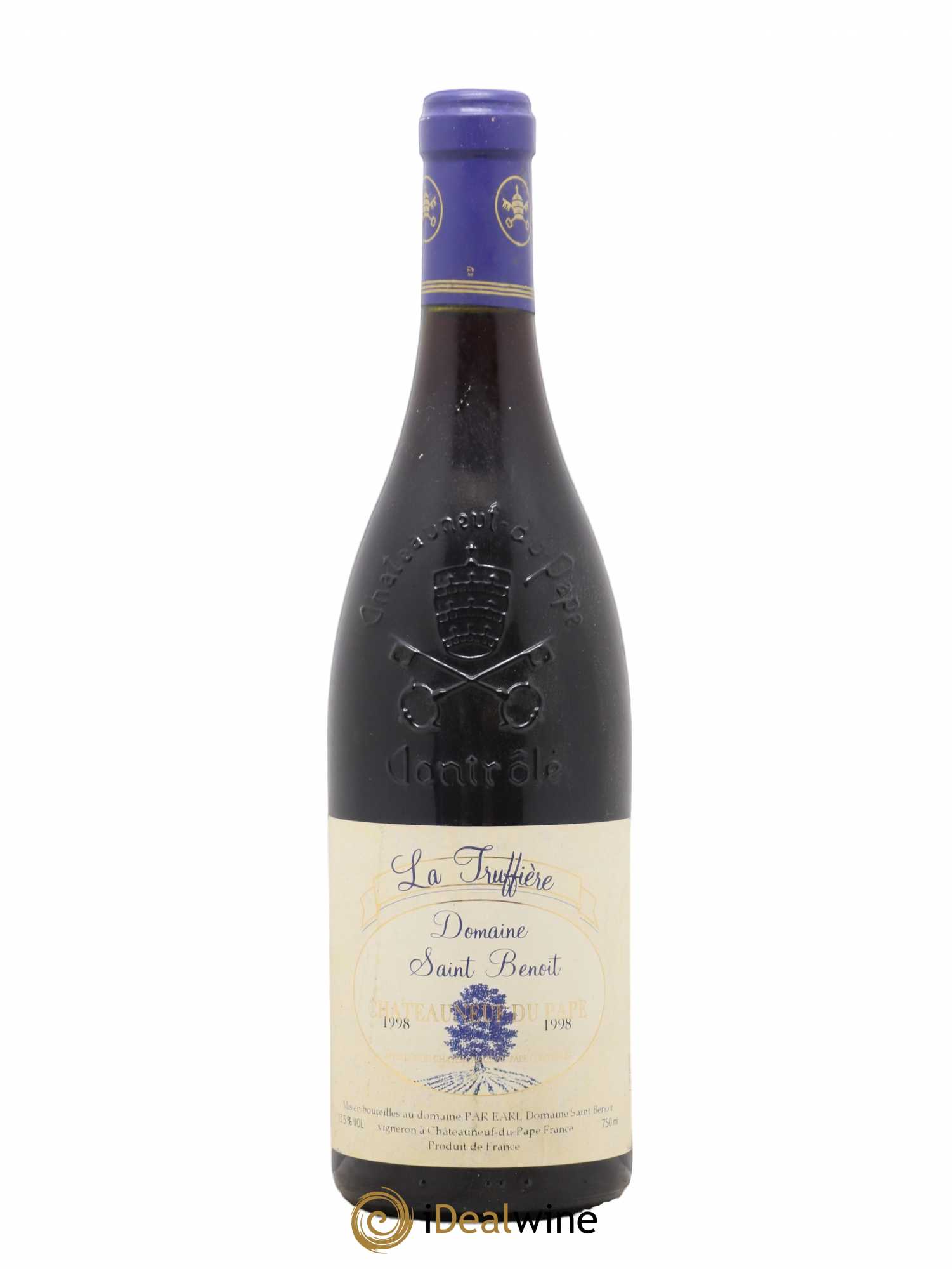 Châteauneuf-du-Pape Domaine Saint Benoit La Truffiere 1998 - Posten von 1 Flasche - 0